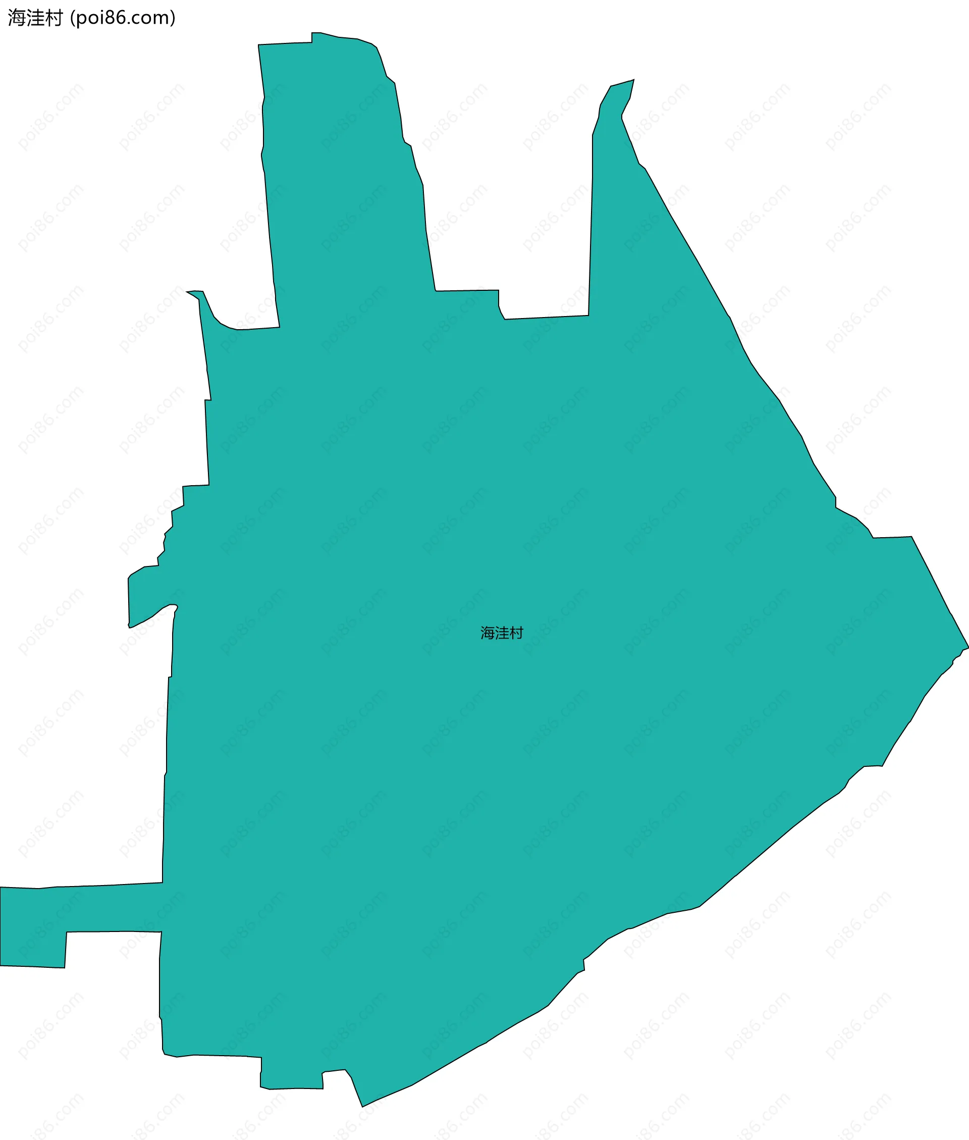 海洼村边界地图