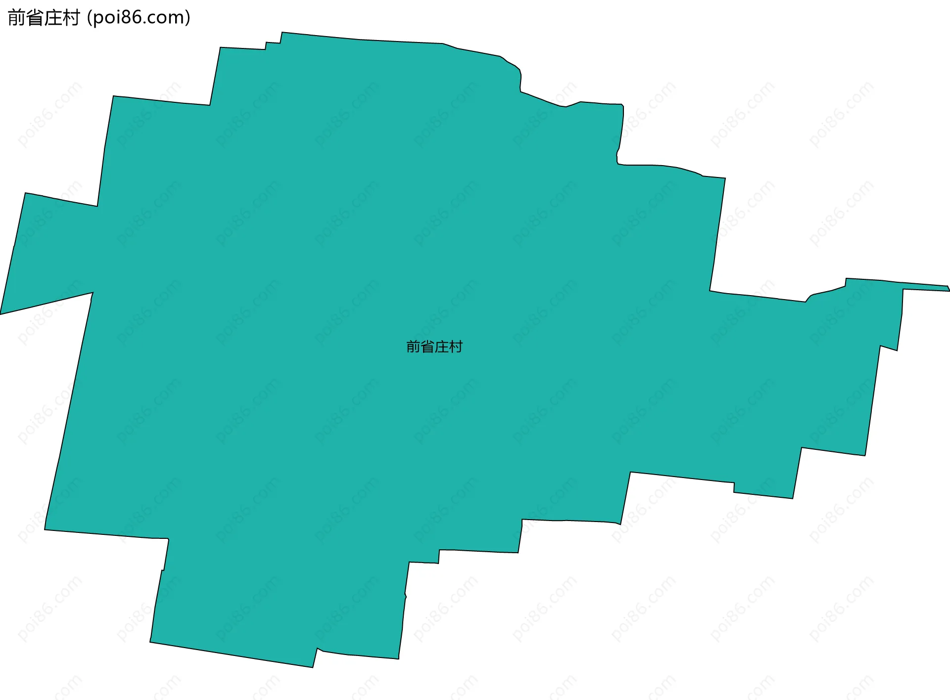 前省庄村边界地图