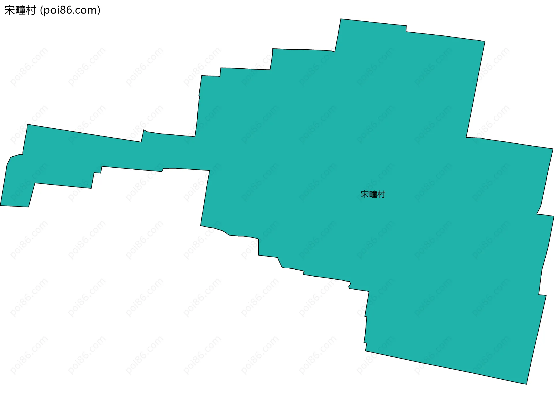 宋疃村边界地图