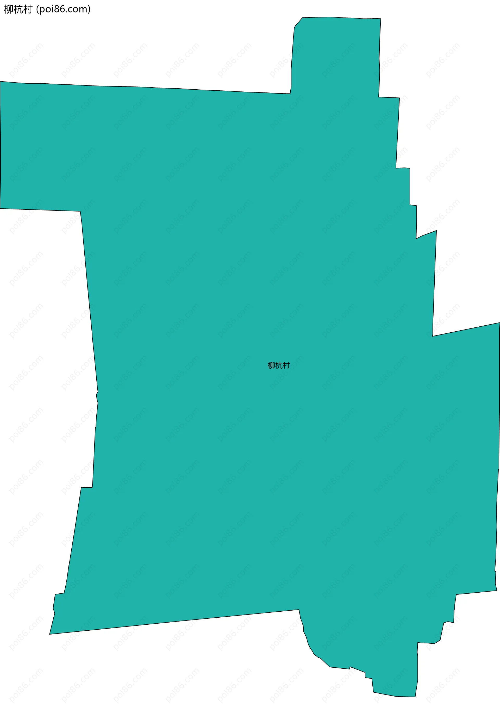 柳杭村边界地图