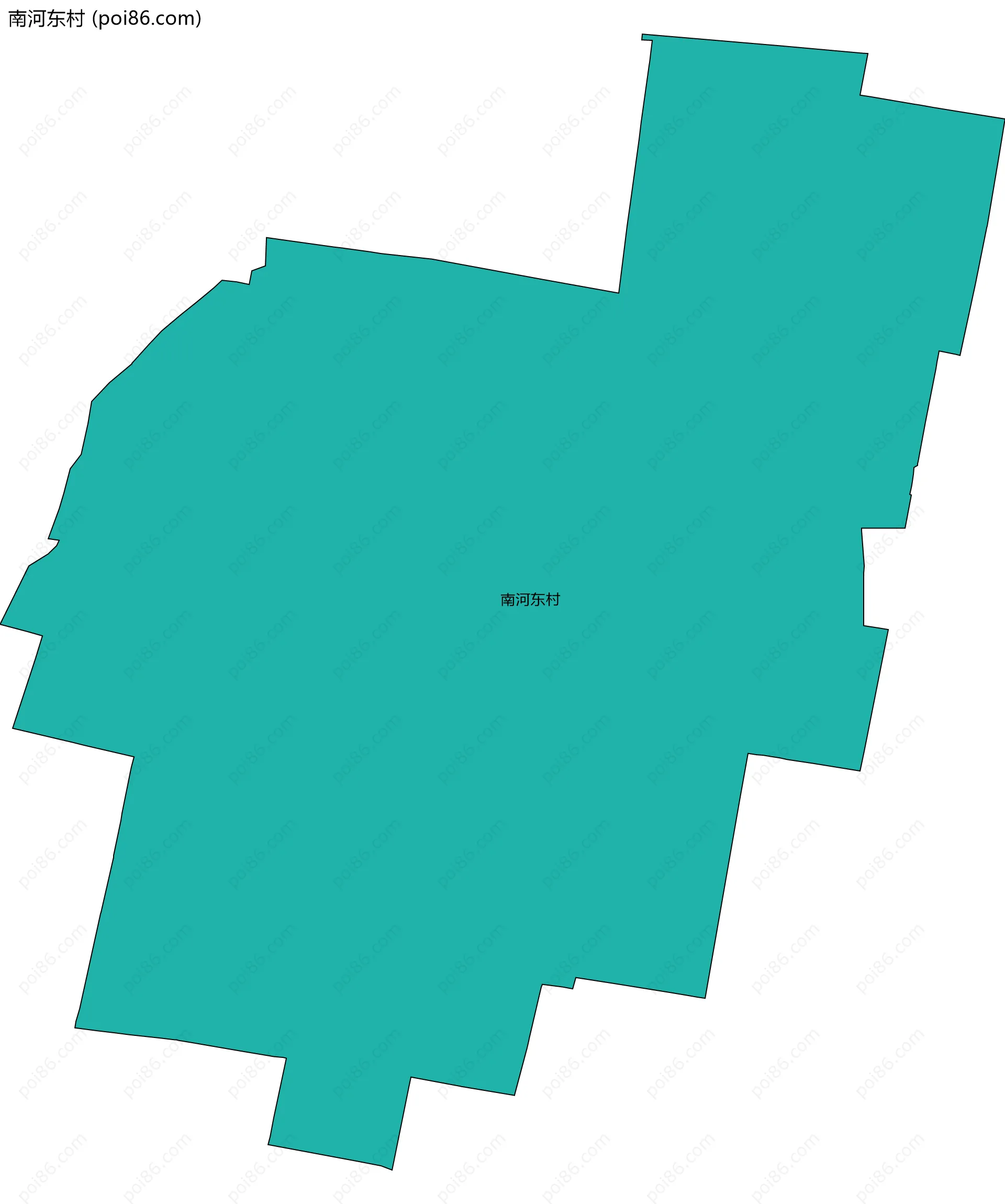 南河东村边界地图