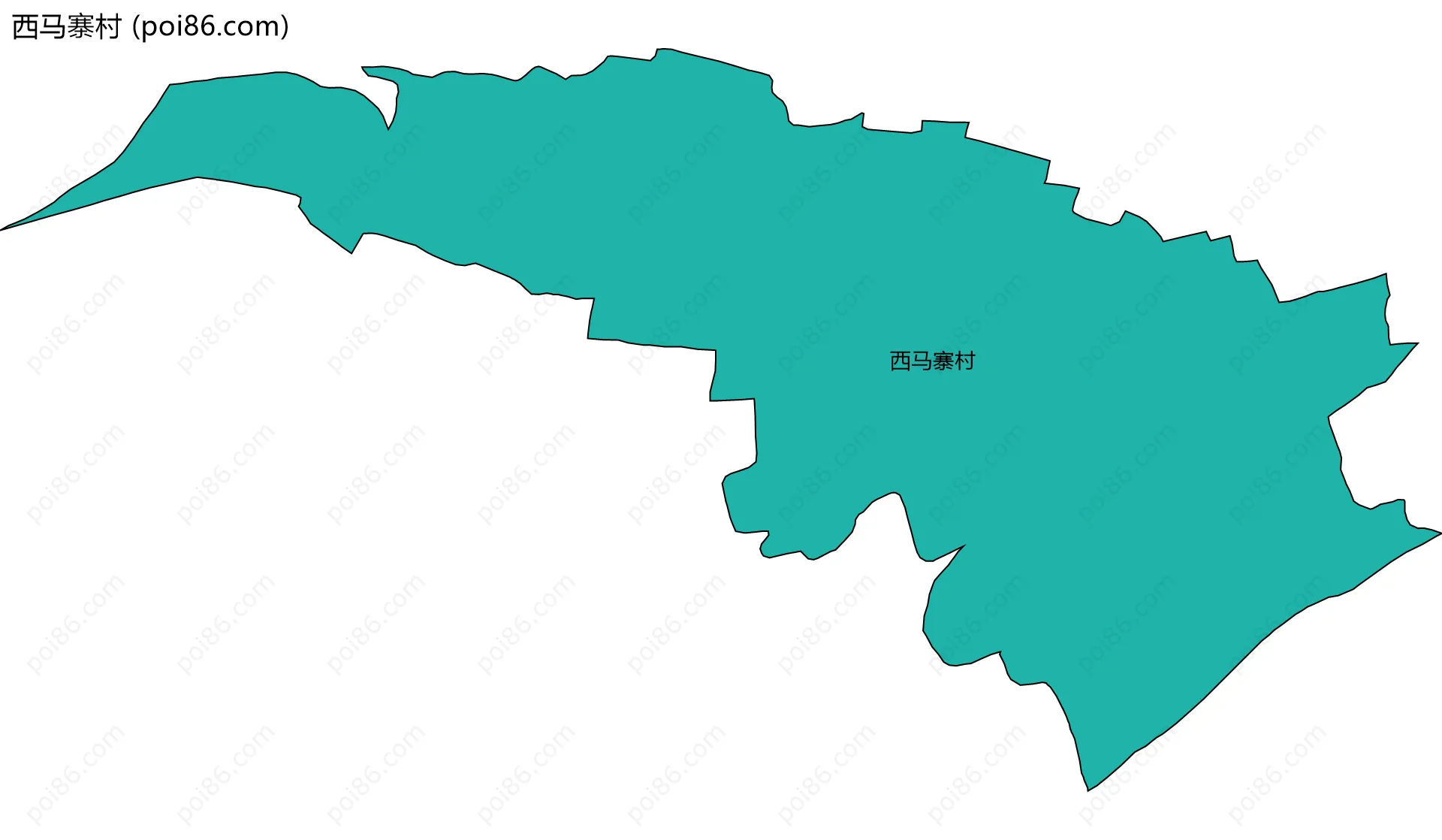 西马寨村边界地图