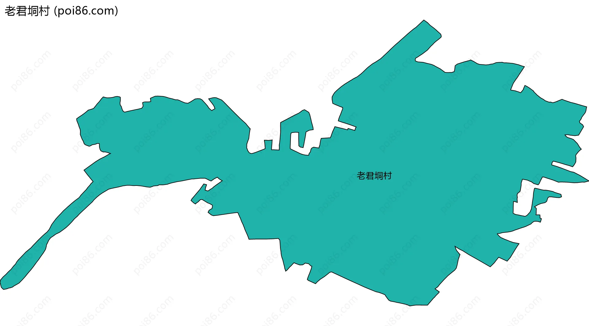 老君垌村边界地图