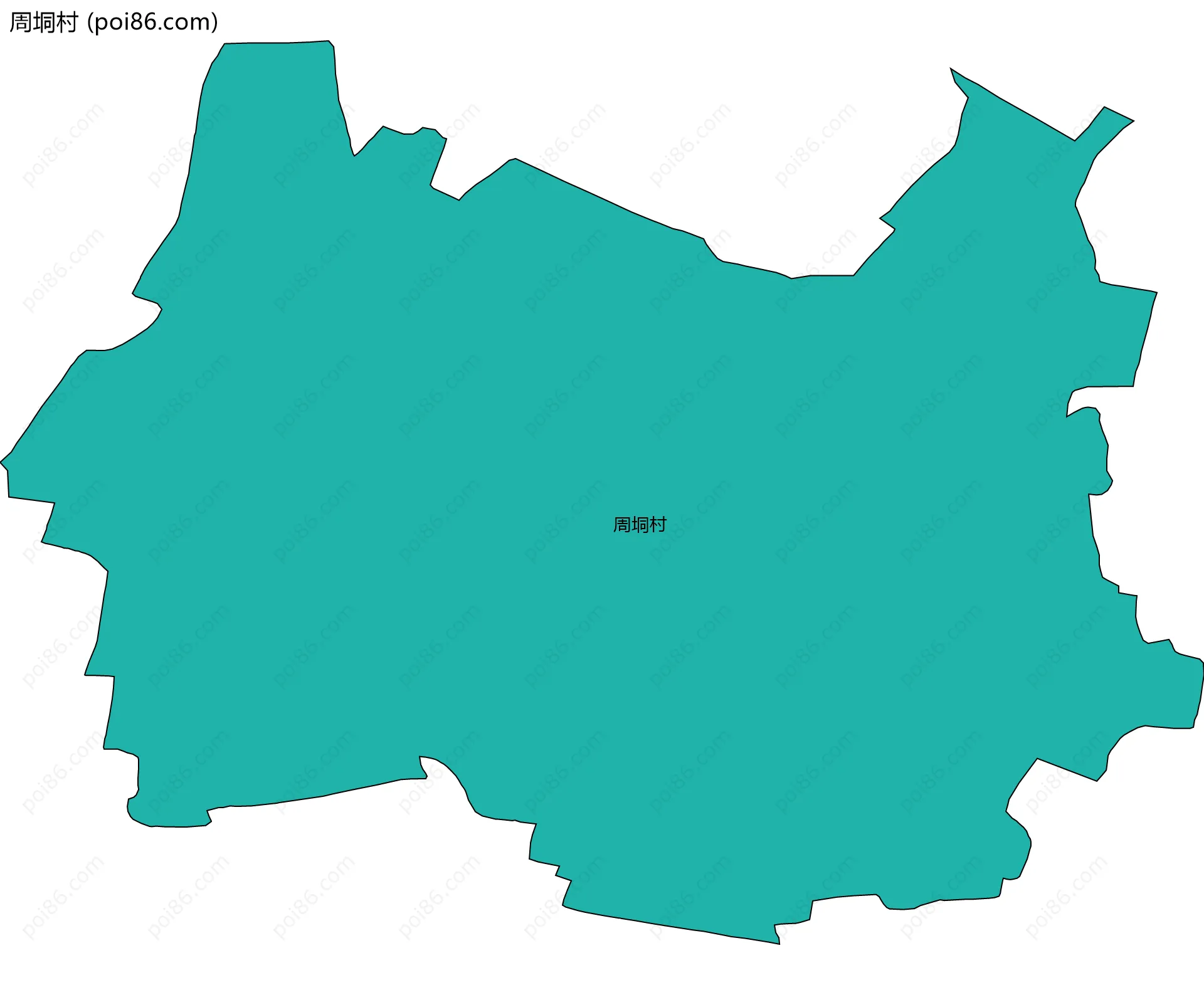 周垌村边界地图