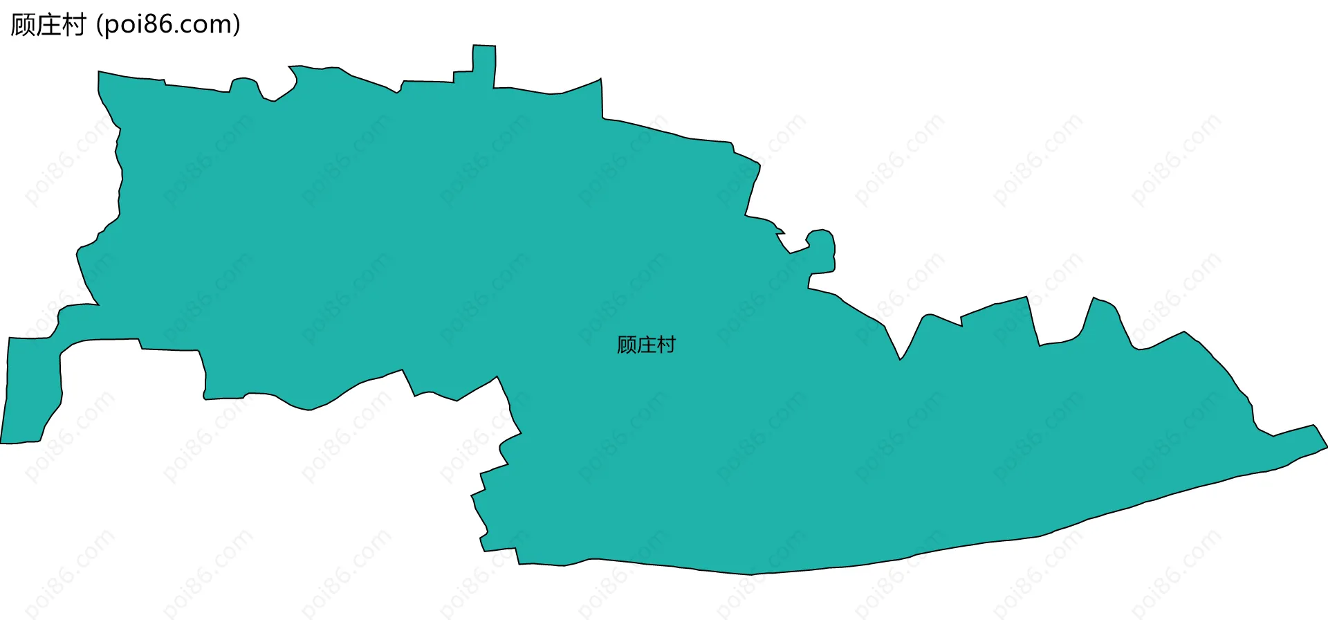 顾庄村边界地图