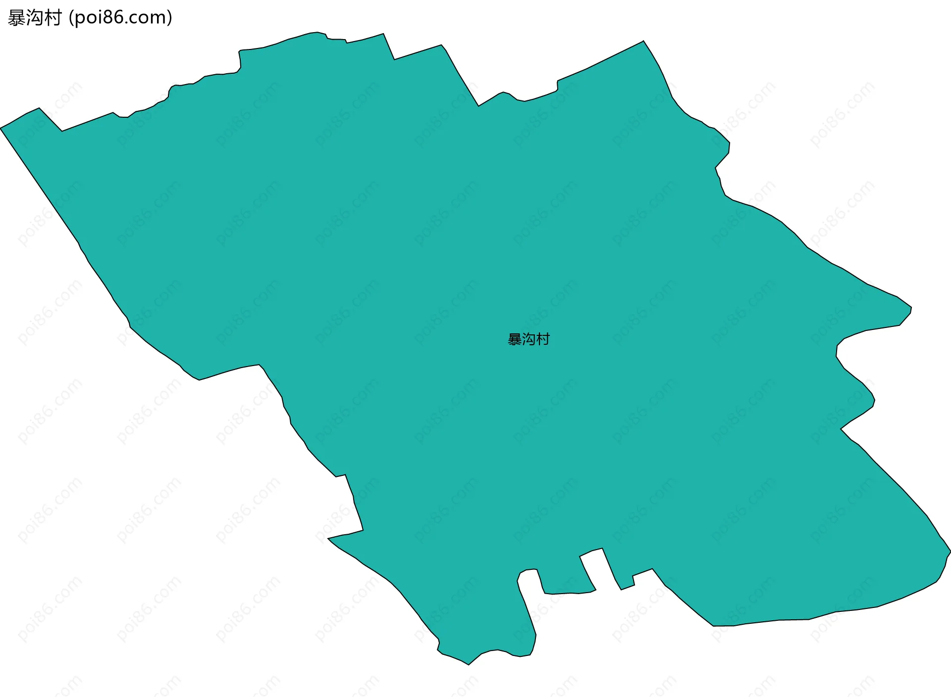 暴沟村边界地图