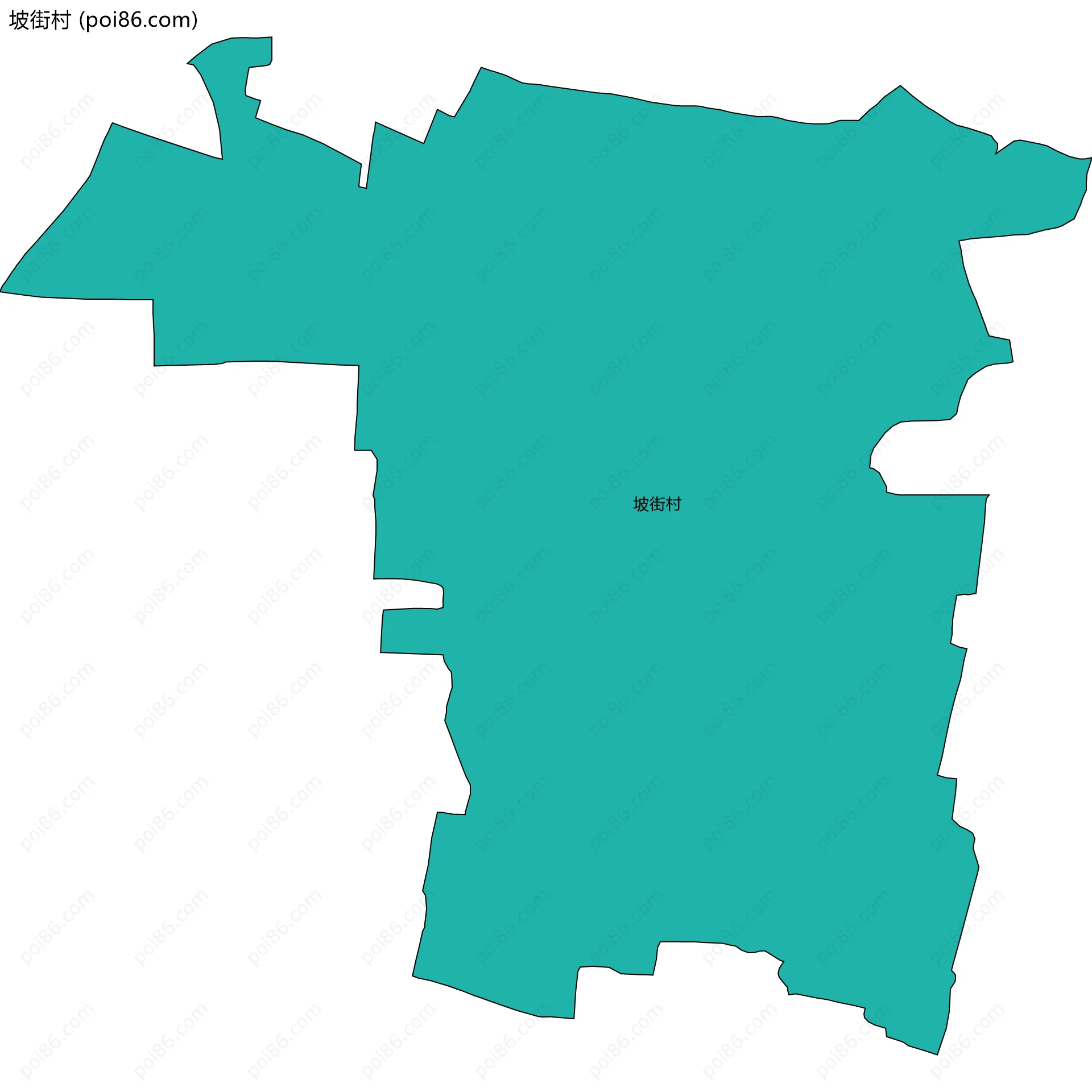 坡街村边界地图