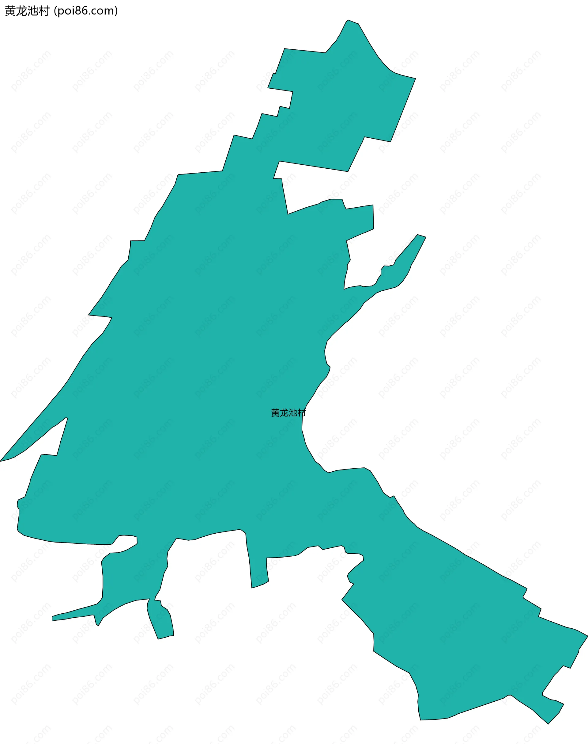 黄龙池村边界地图