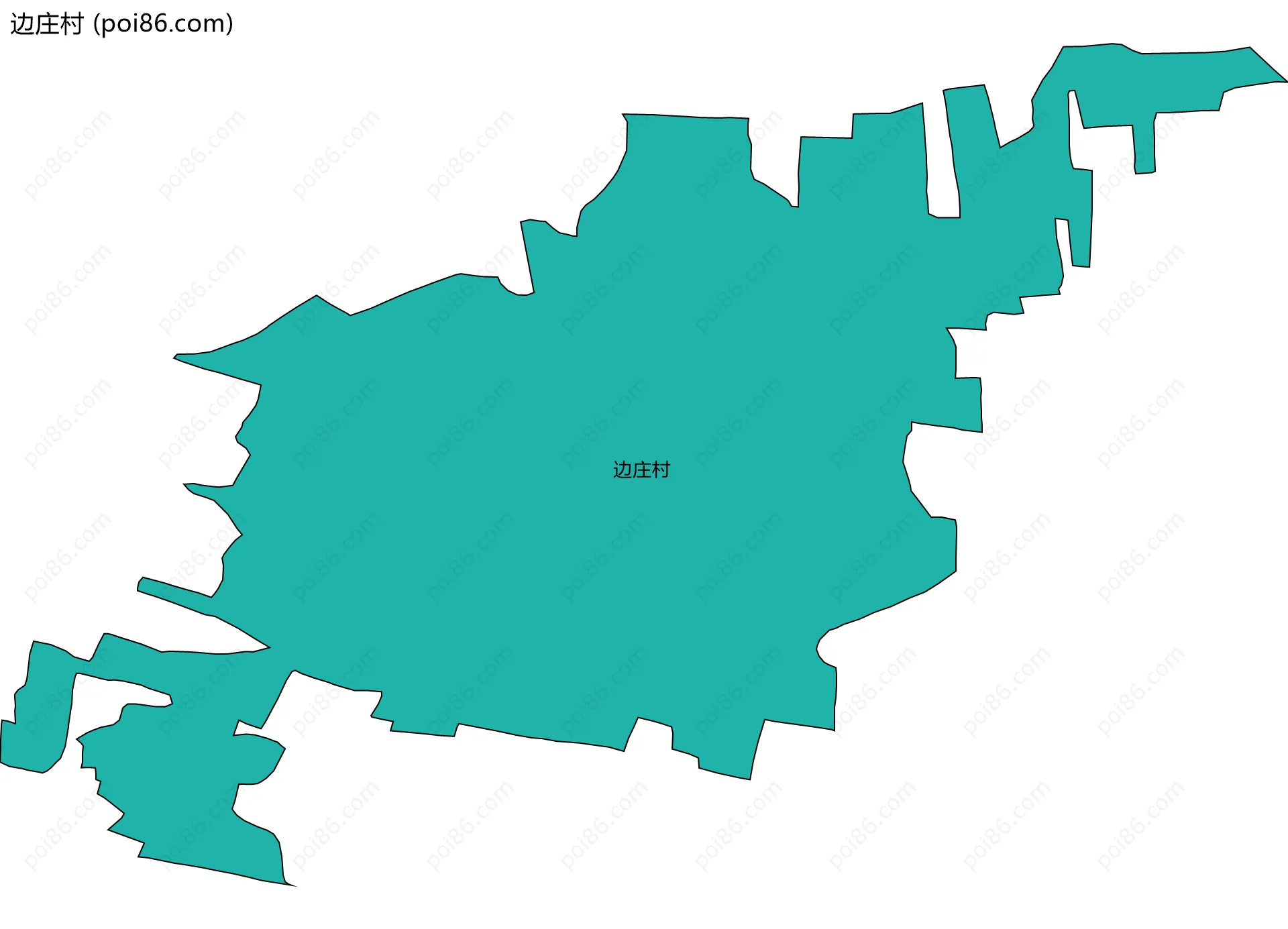 边庄村边界地图