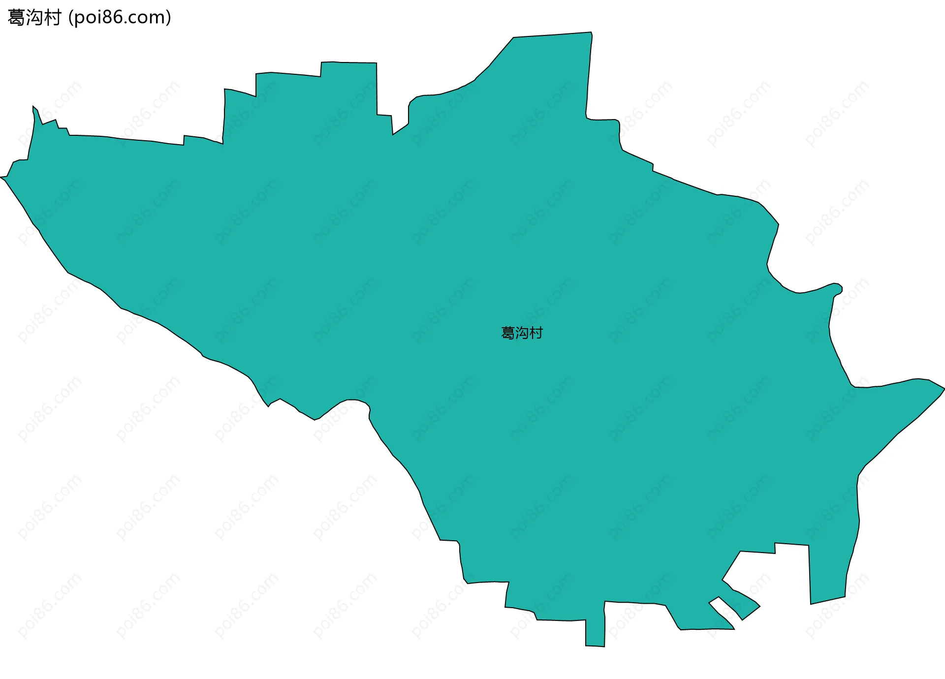 葛沟村边界地图