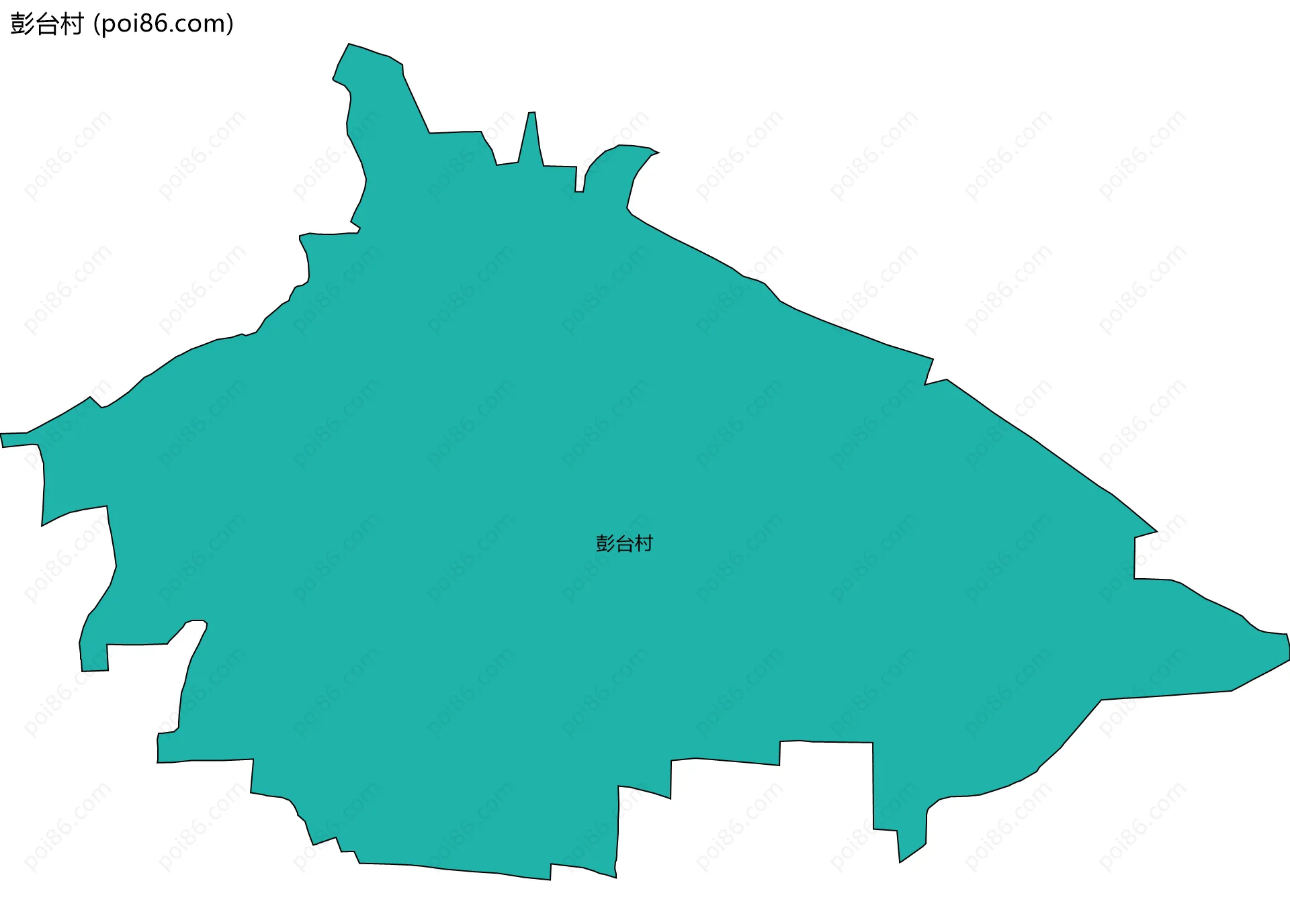 彭台村边界地图