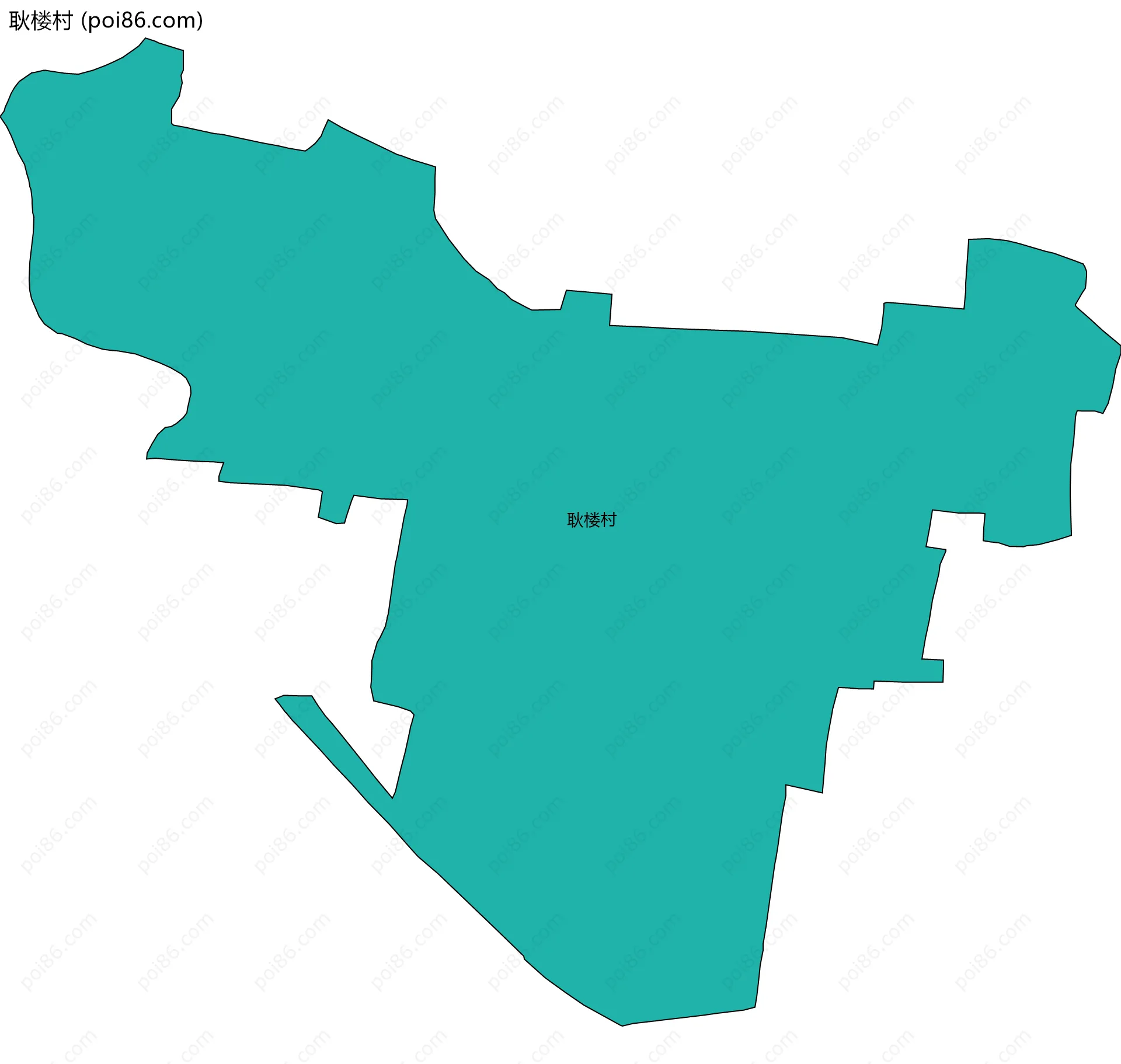耿楼村边界地图