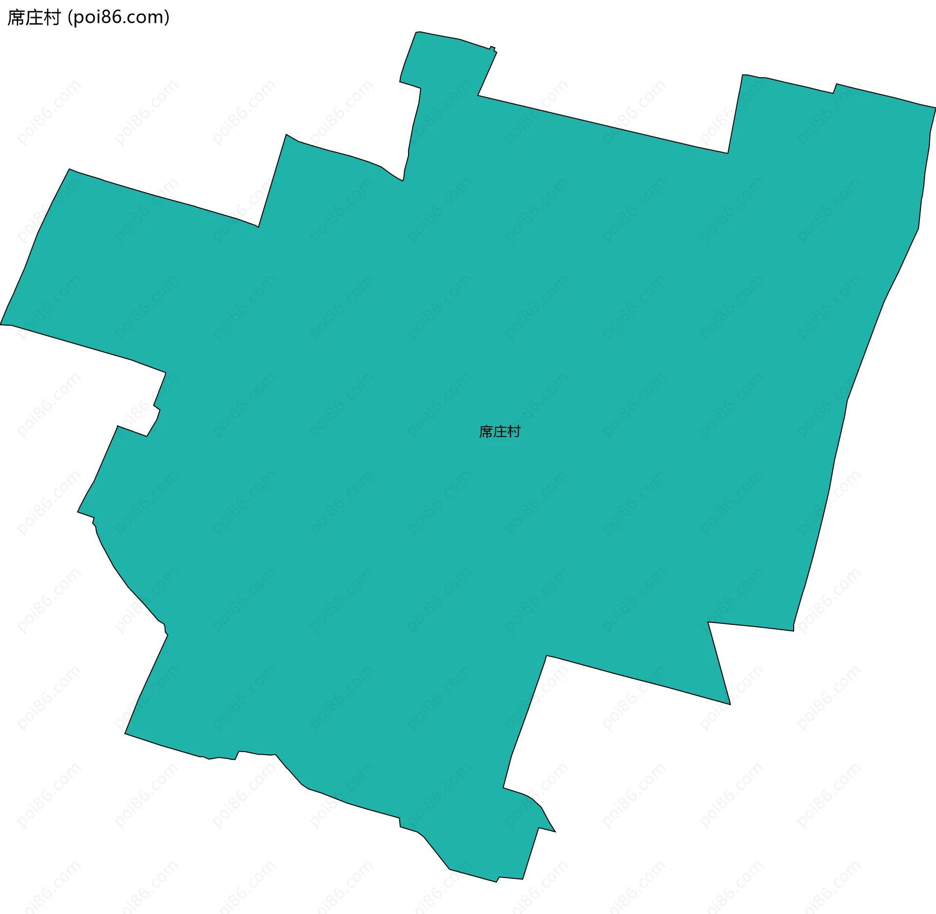 席庄村边界地图