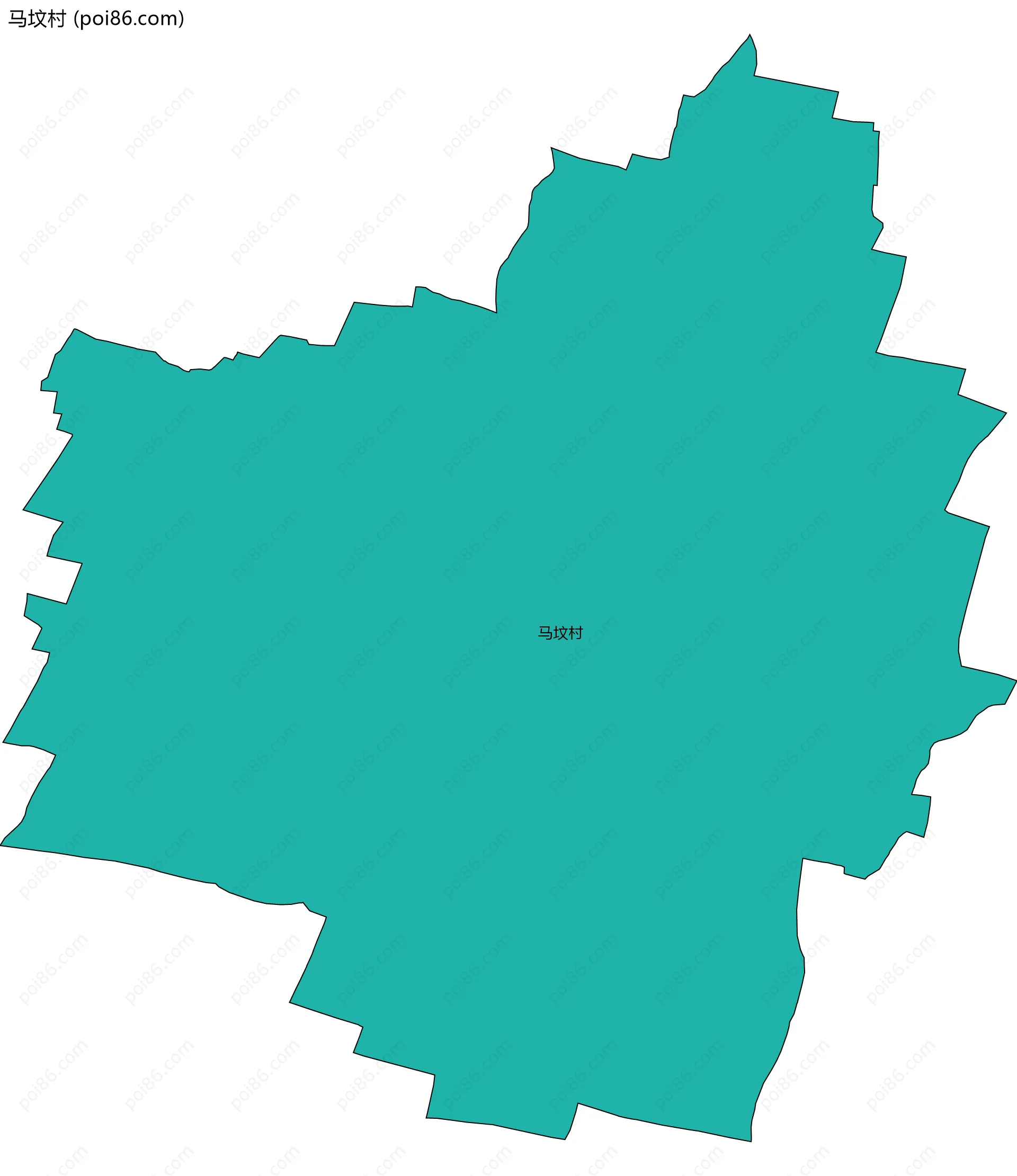 马坟村边界地图