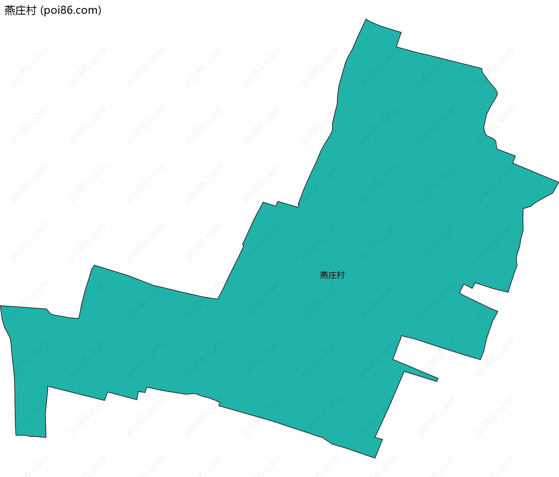 燕庄村边界地图