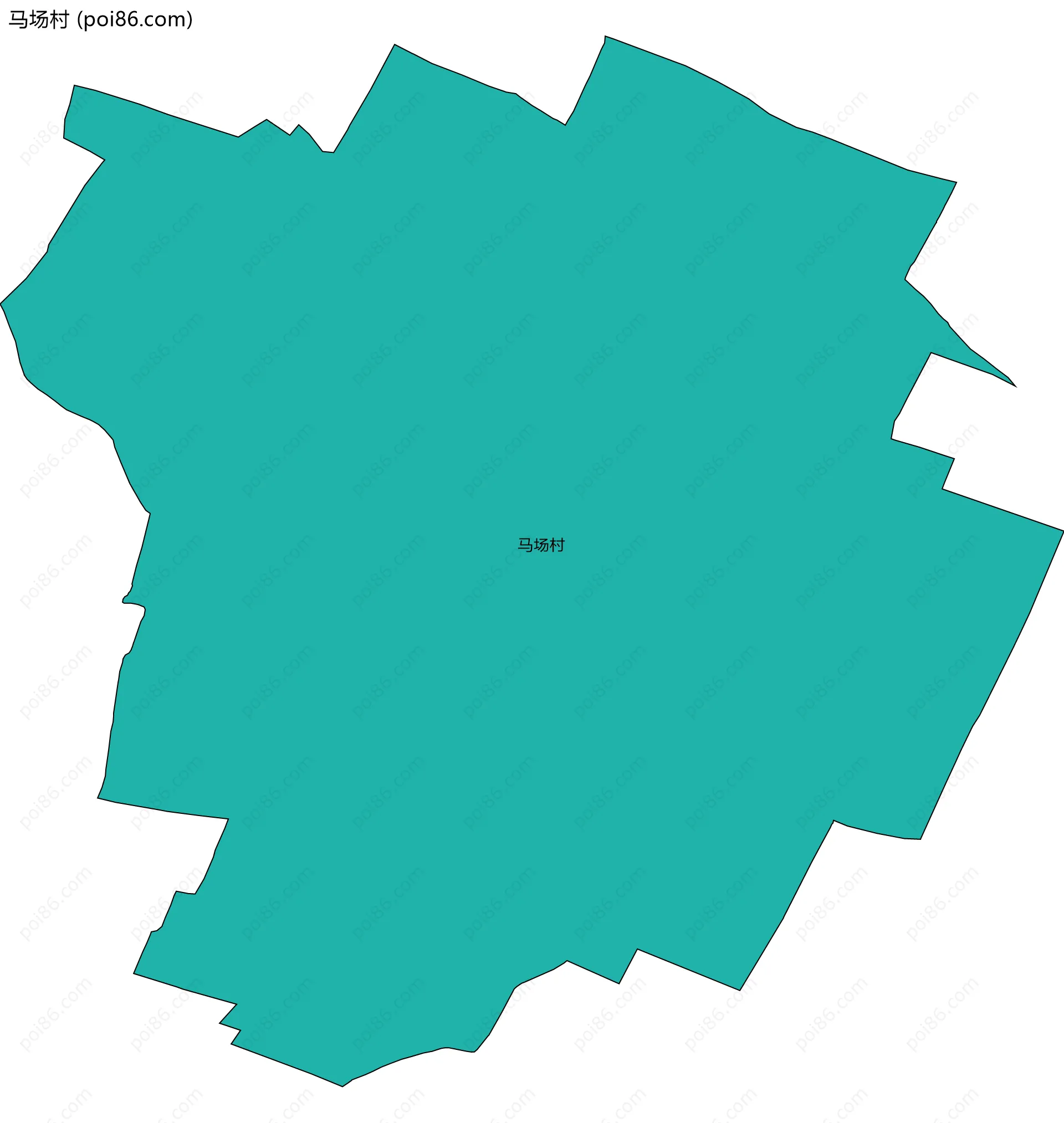 马场村边界地图