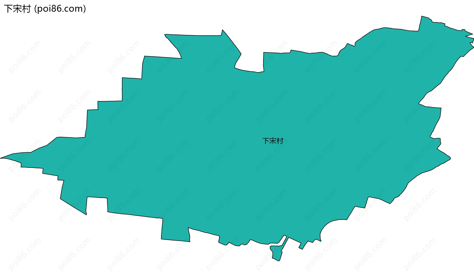 下宋村边界地图