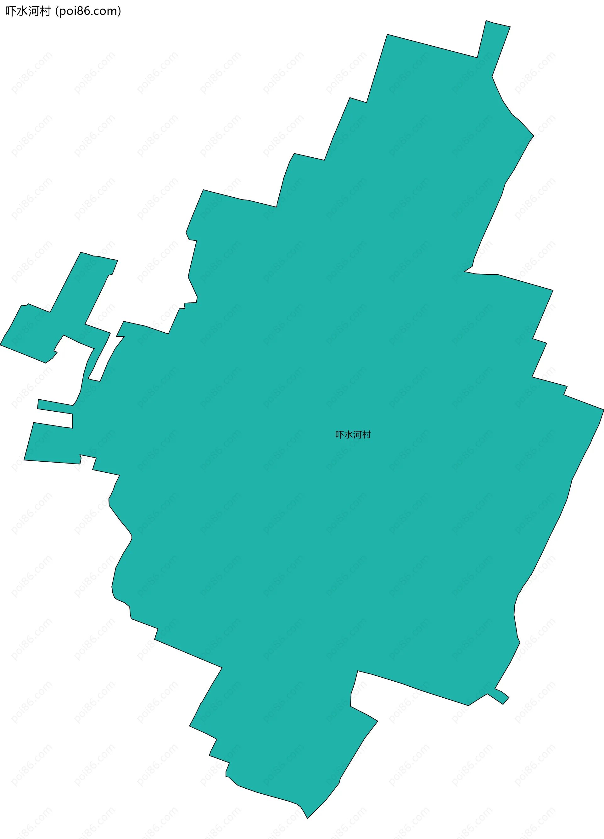 吓水河村边界地图