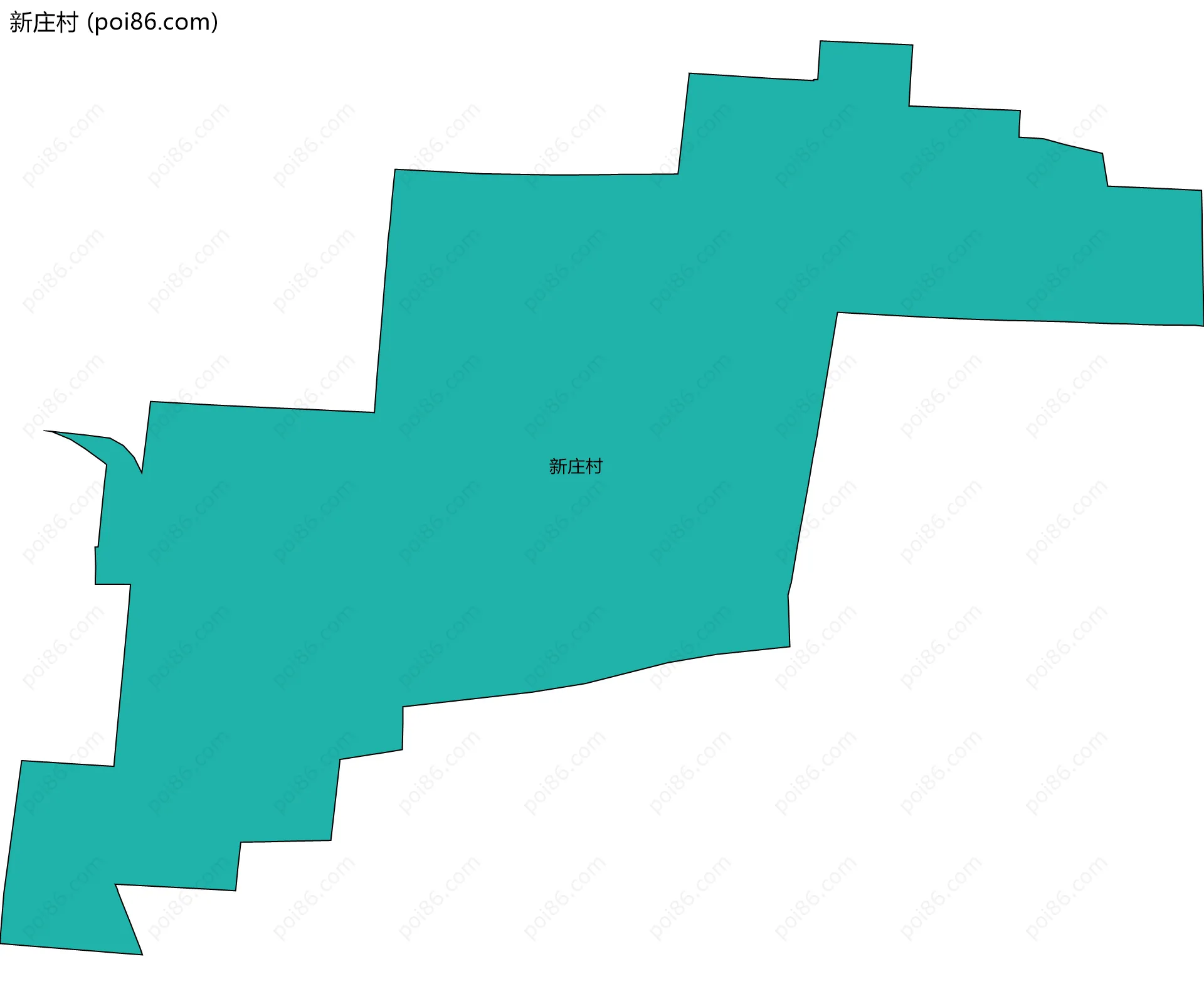 新庄村边界地图