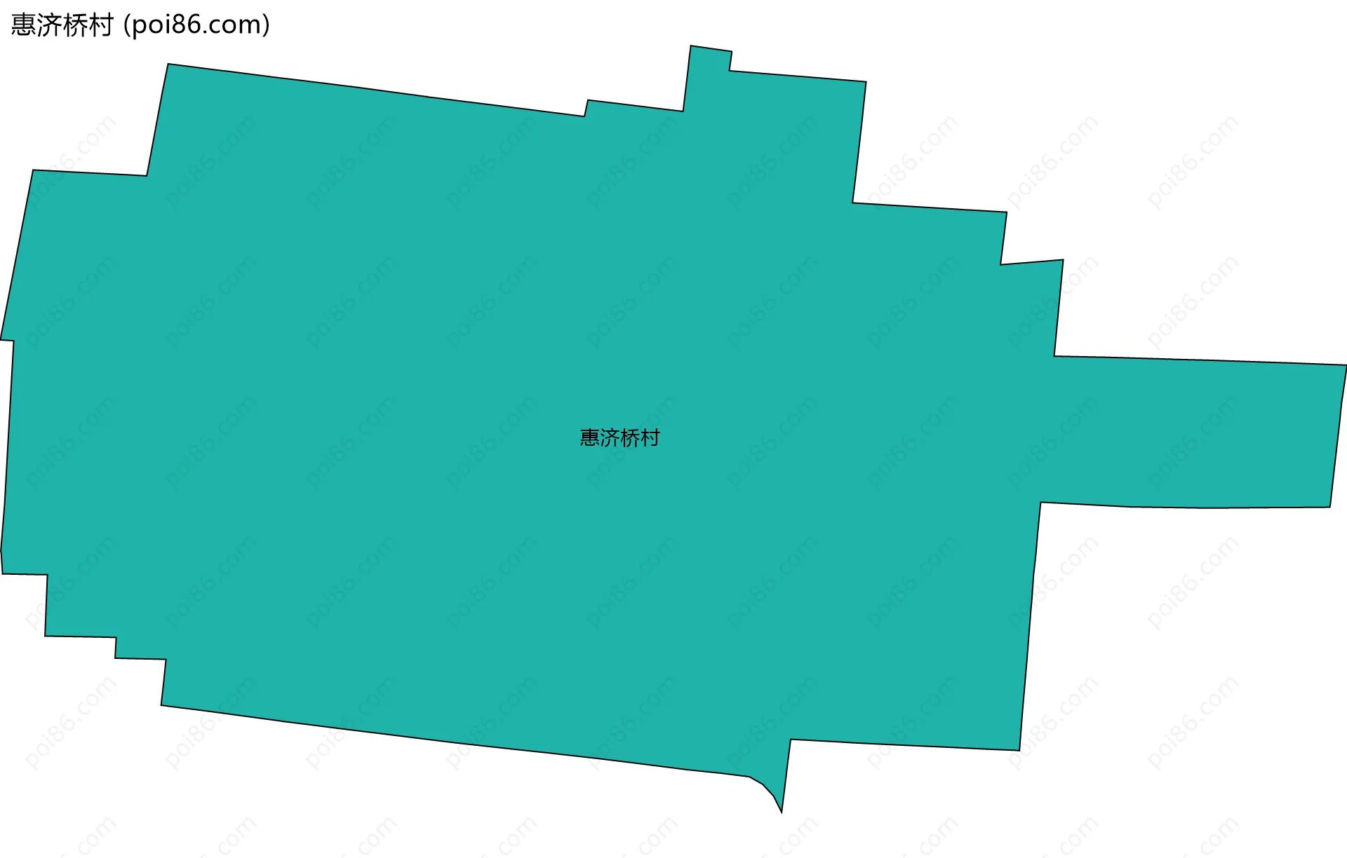 惠济桥村边界地图