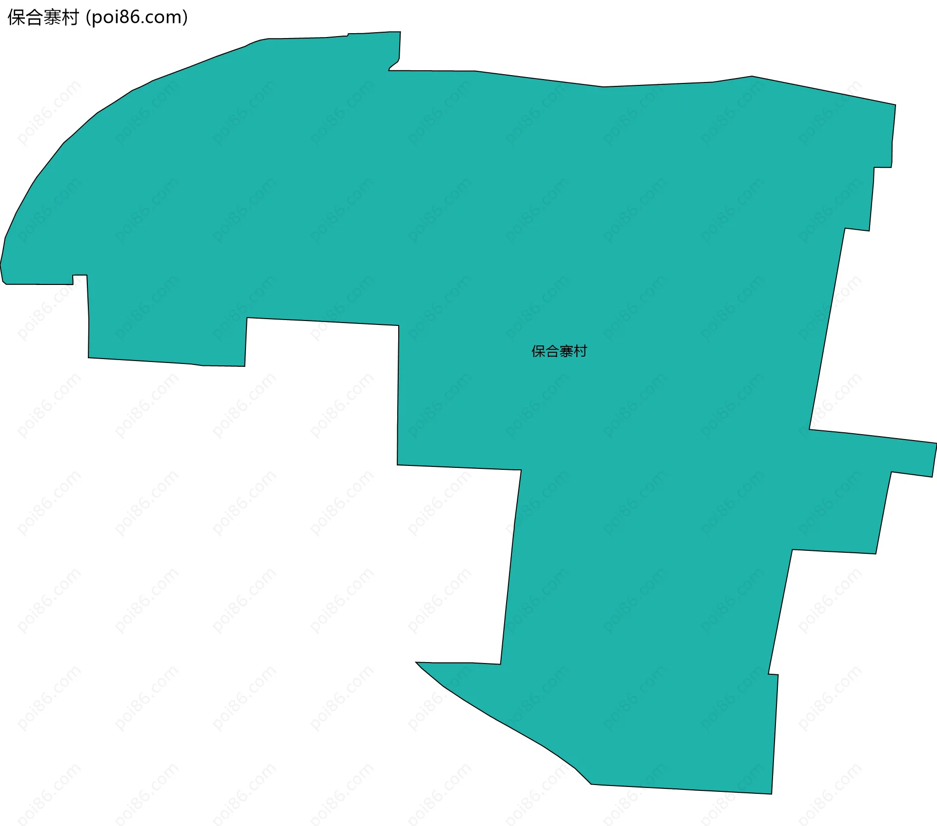 保合寨村边界地图