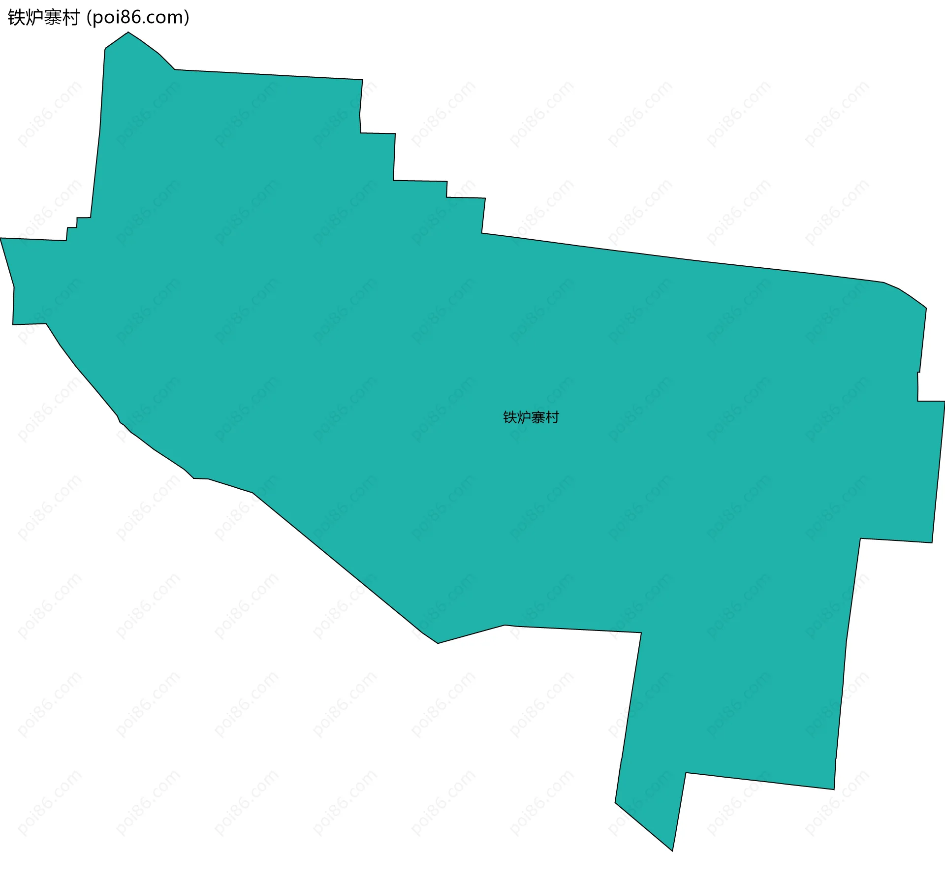 铁炉寨村边界地图
