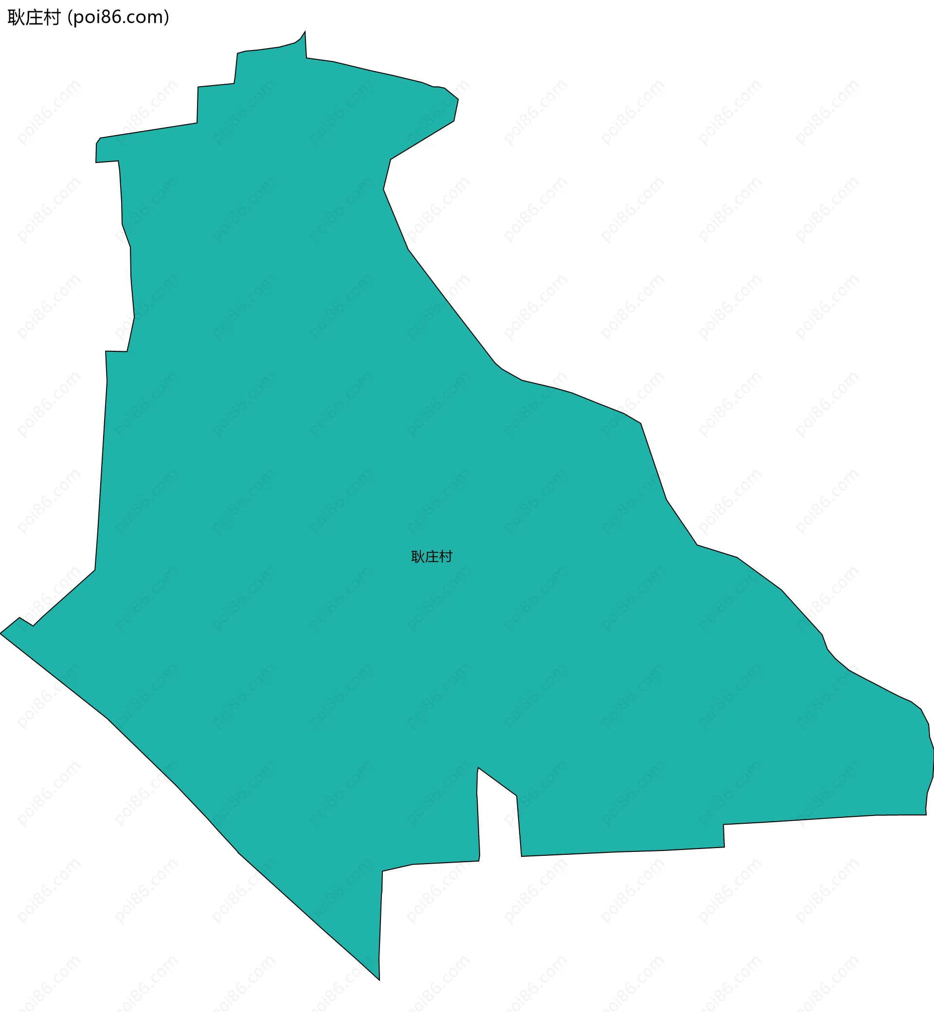 耿庄村边界地图