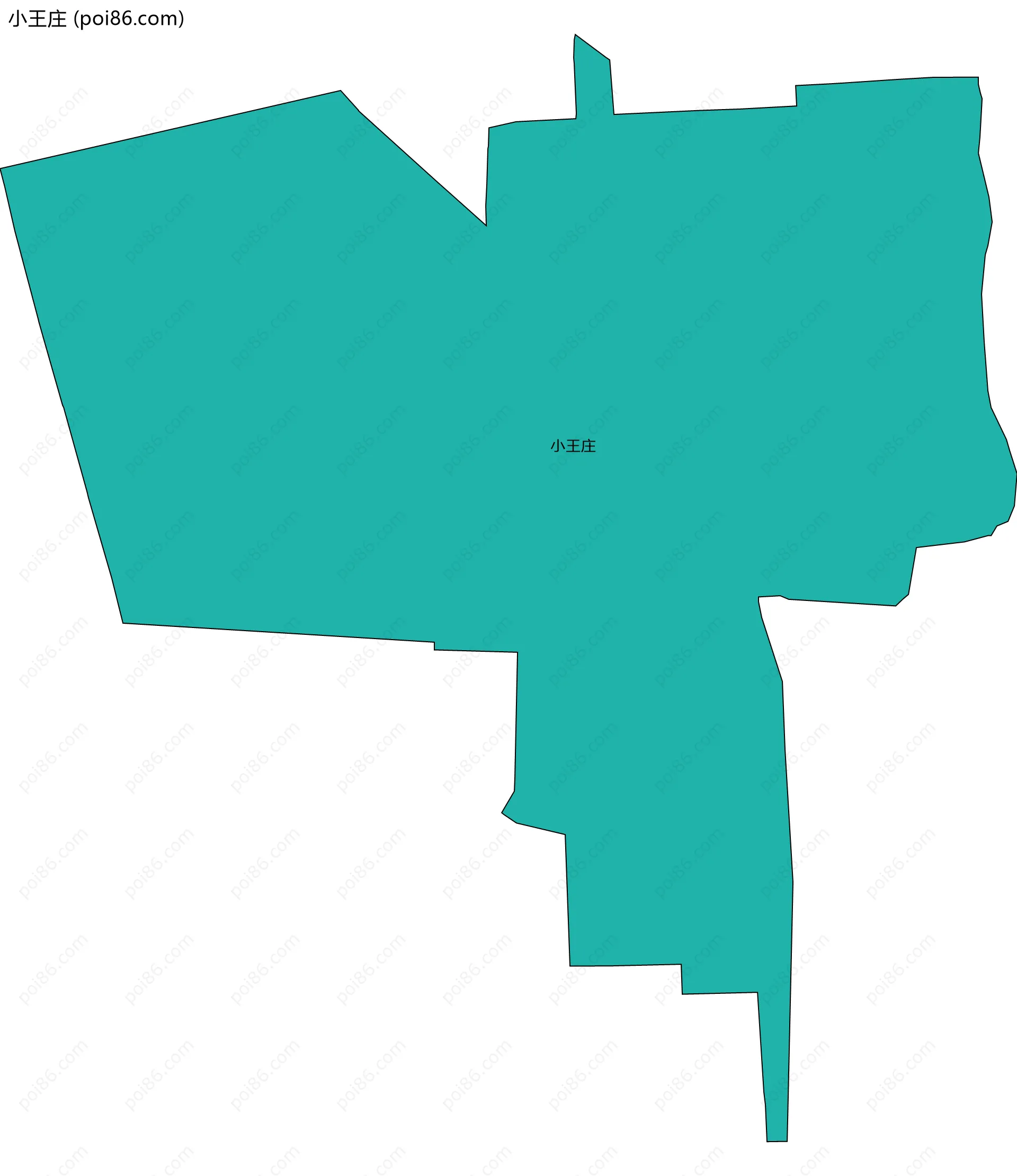 小王庄边界地图