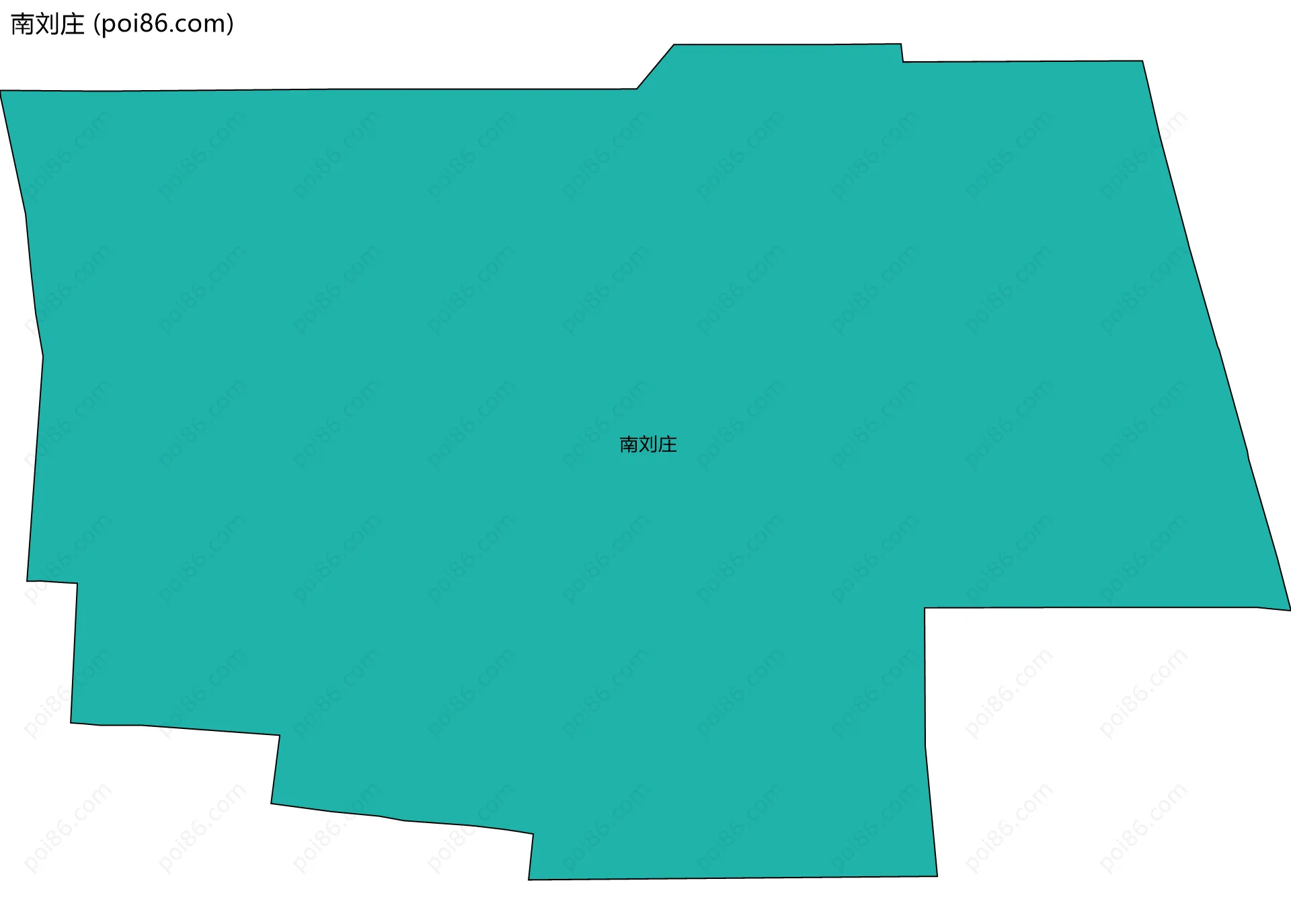 南刘庄边界地图