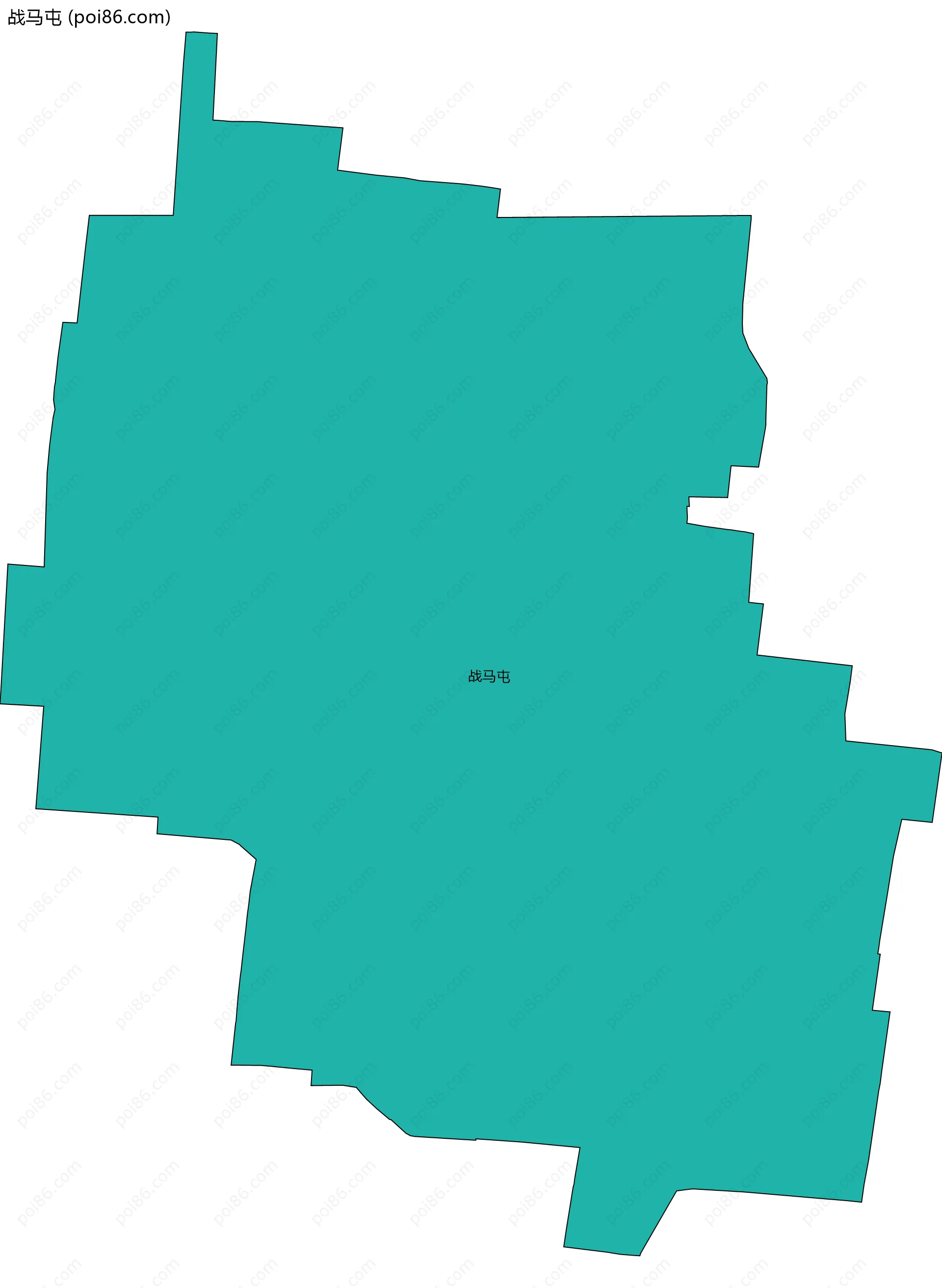 战马屯边界地图