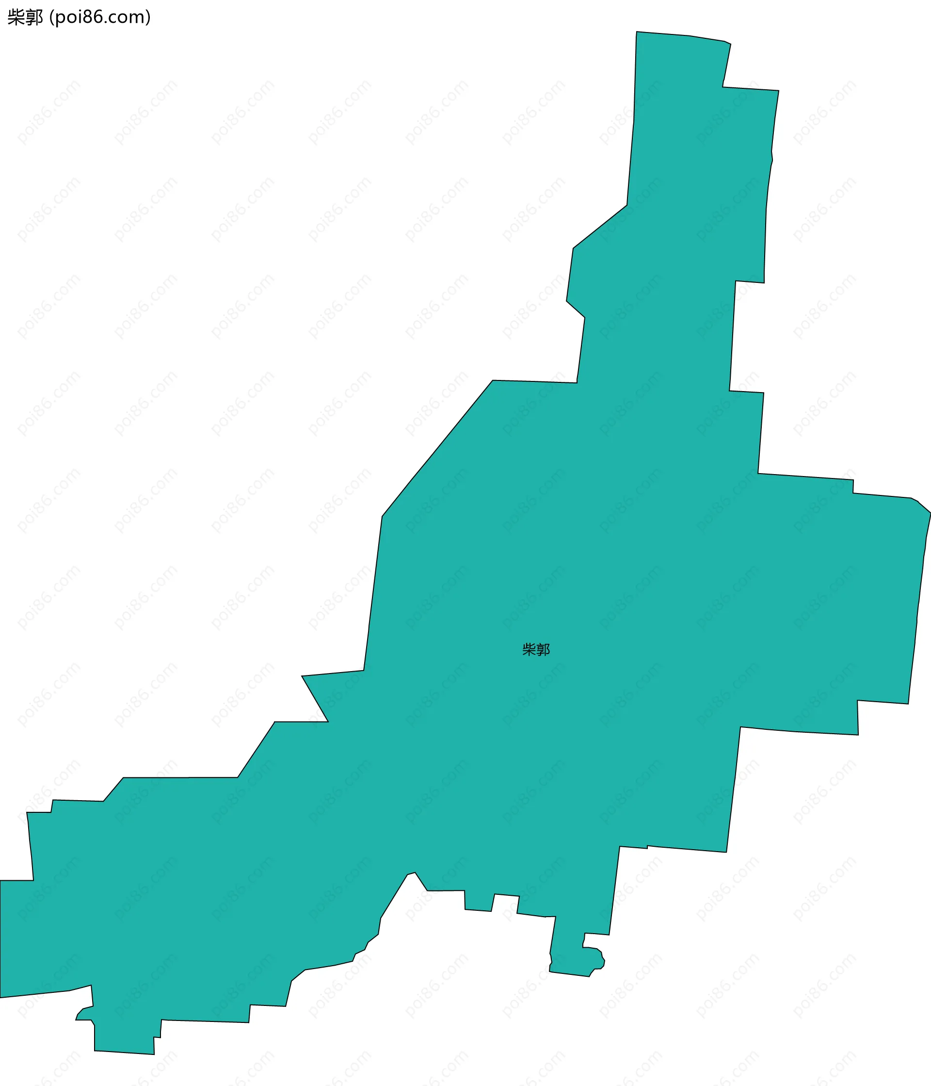 柴郭边界地图