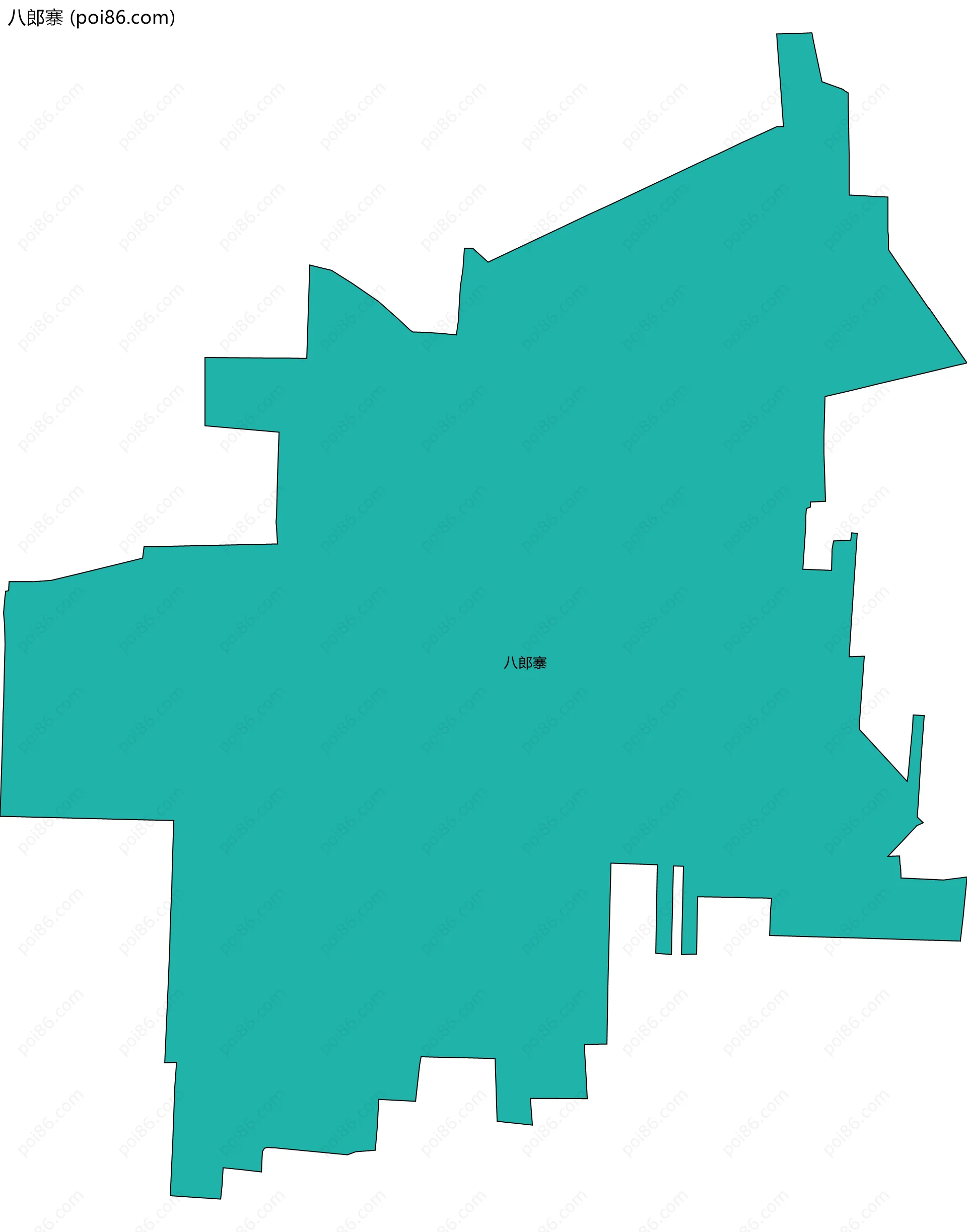 八郎寨边界地图