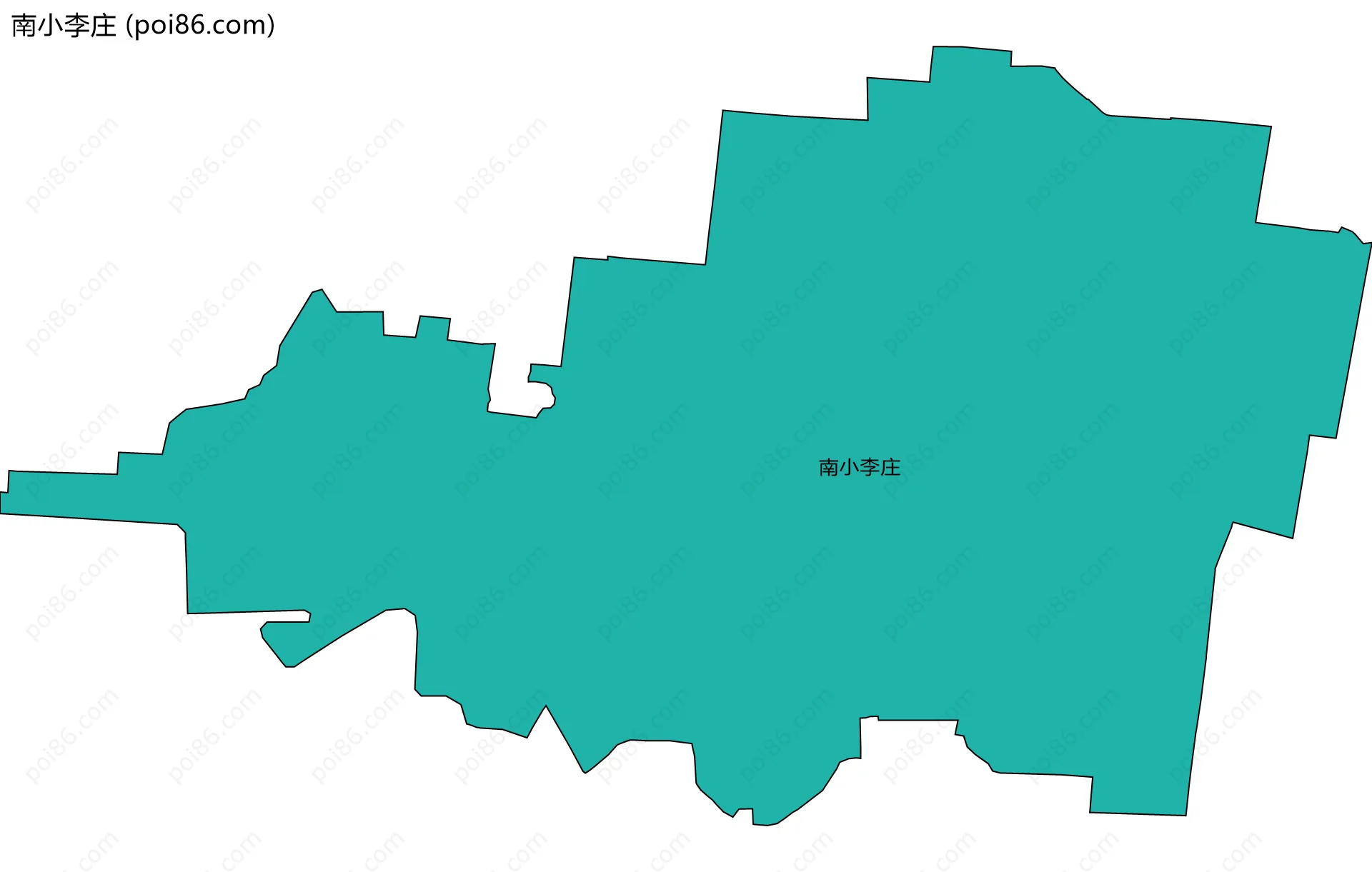 南小李庄边界地图
