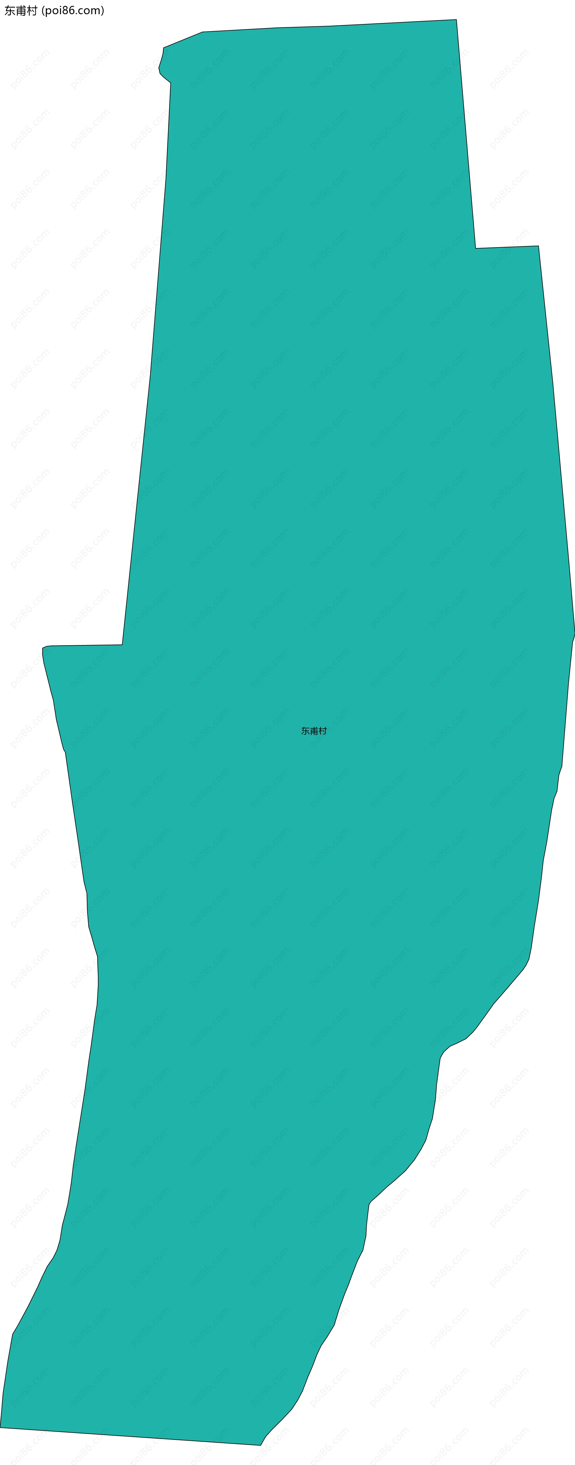 东甫村边界地图