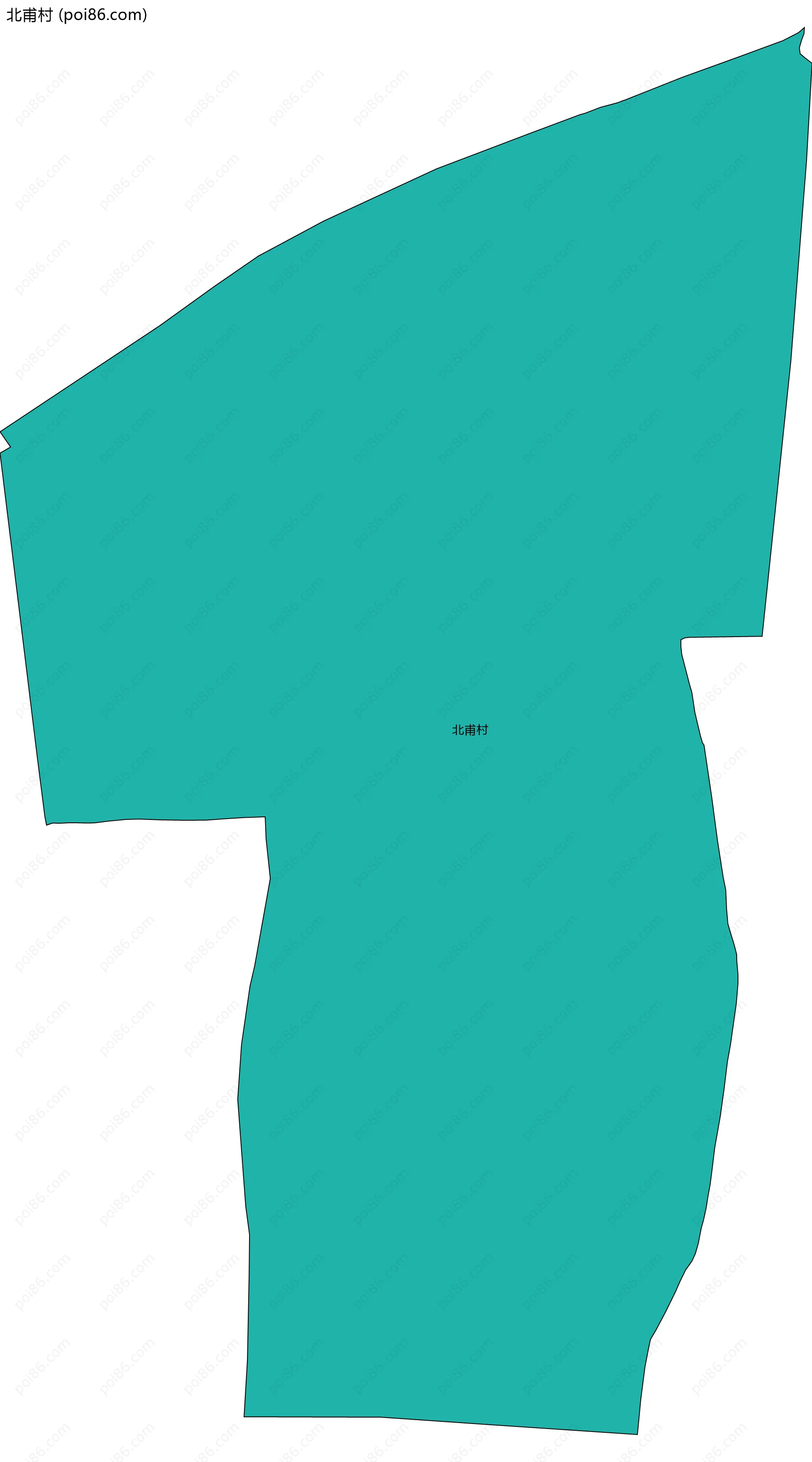 北甫村边界地图