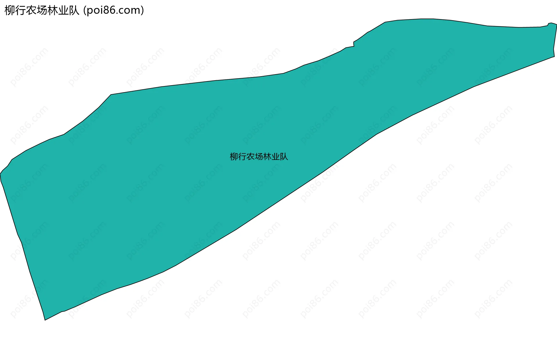 柳行农场林业队边界地图