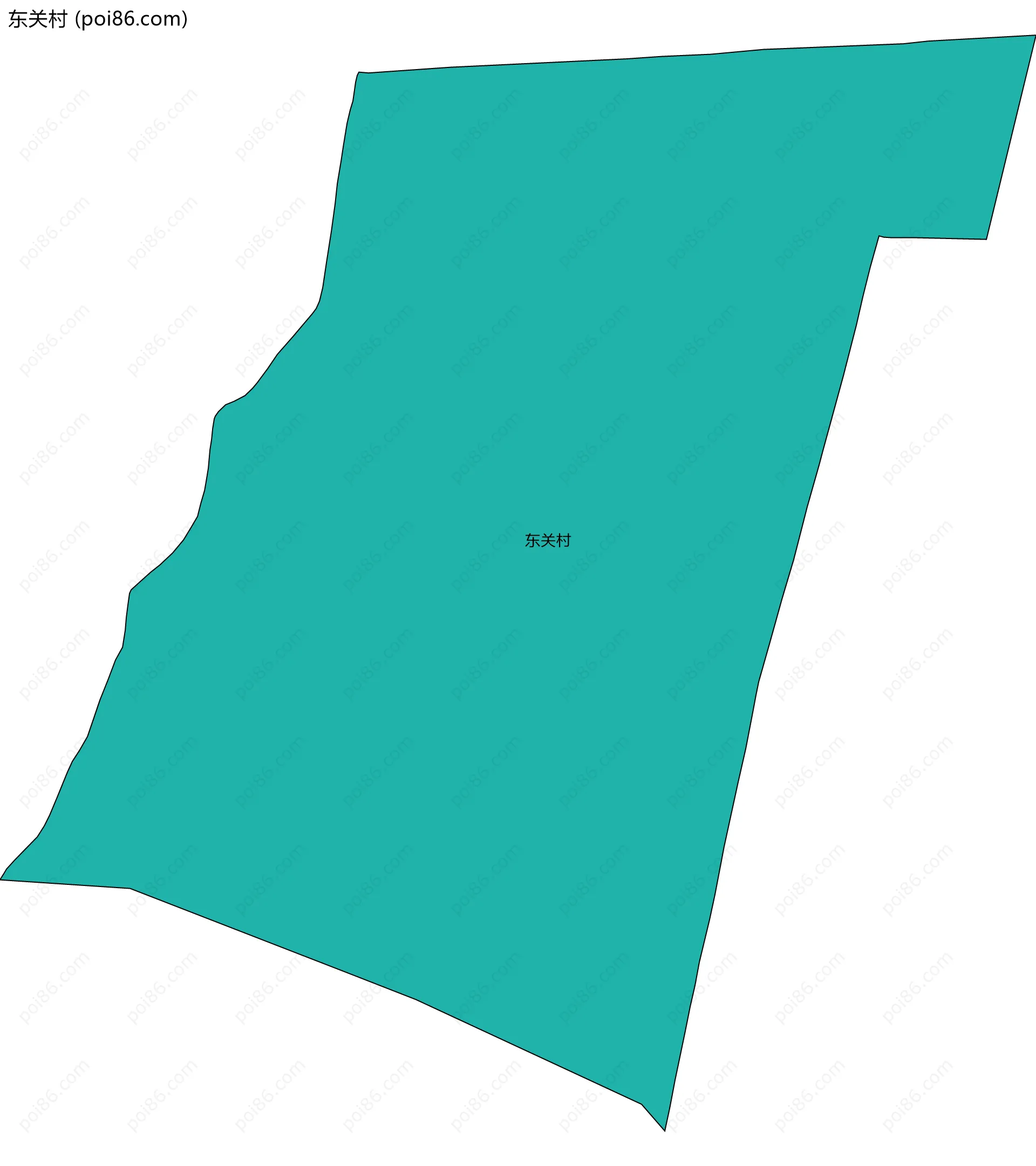 东关村边界地图