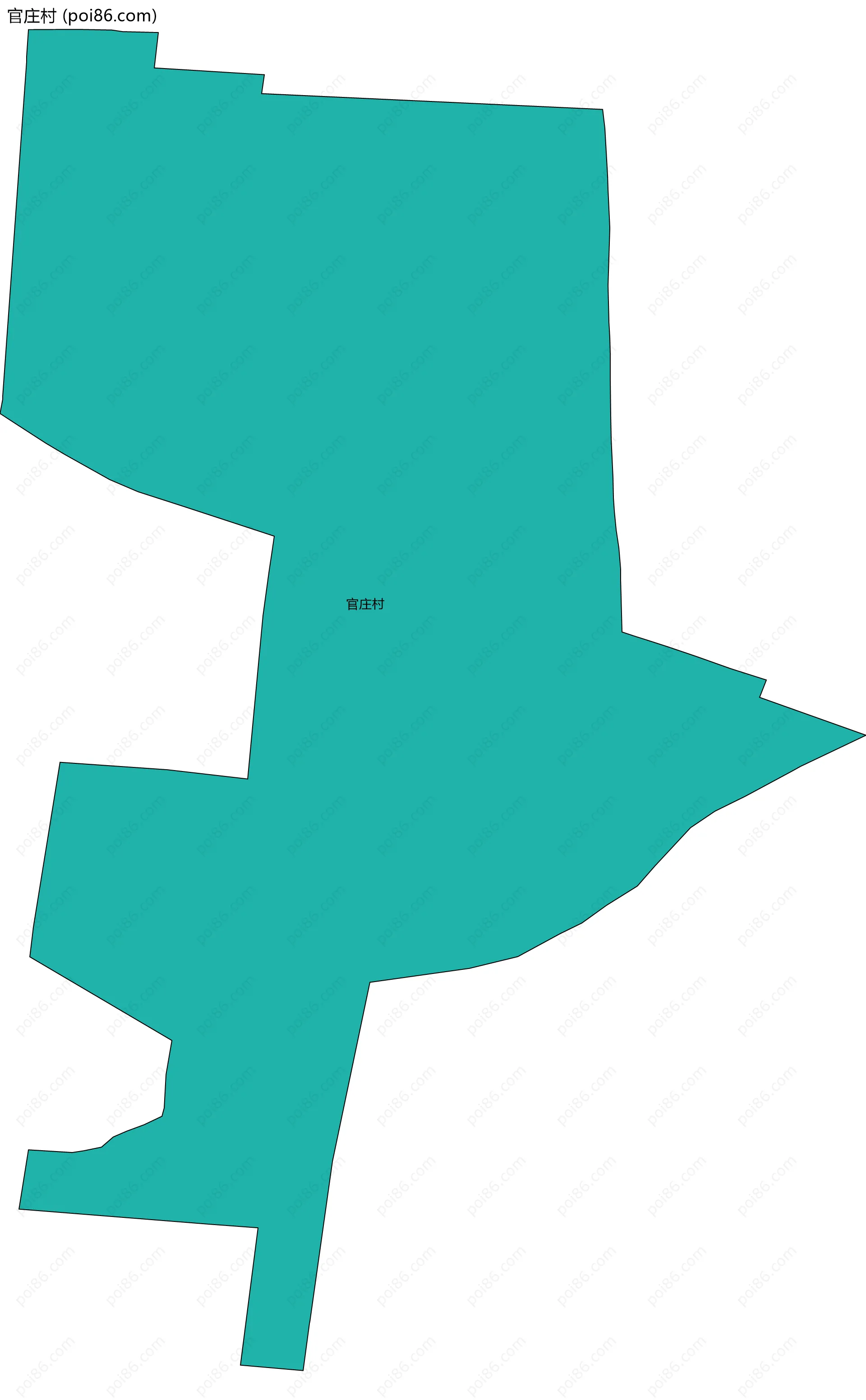 官庄村边界地图