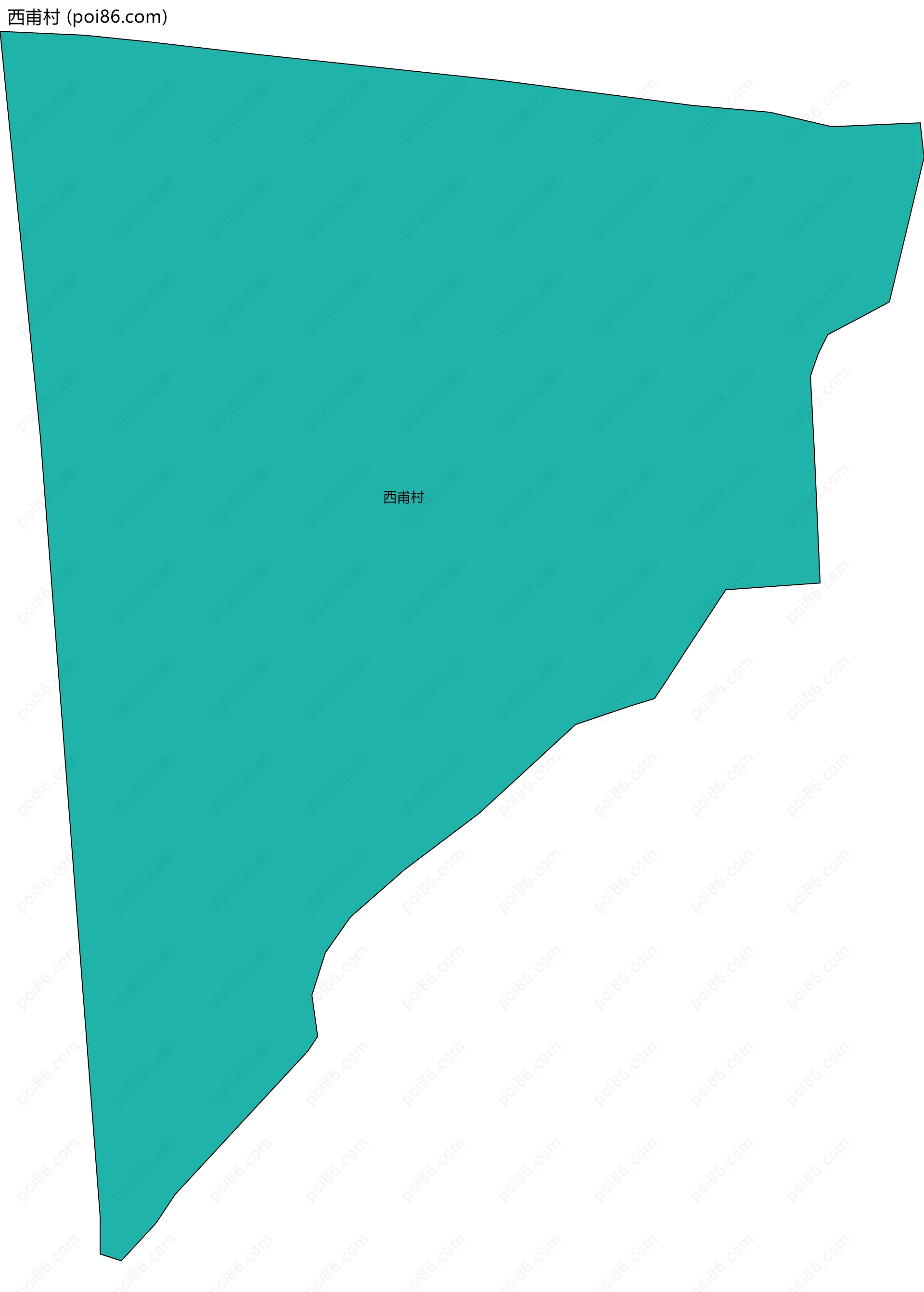 西甫村边界地图