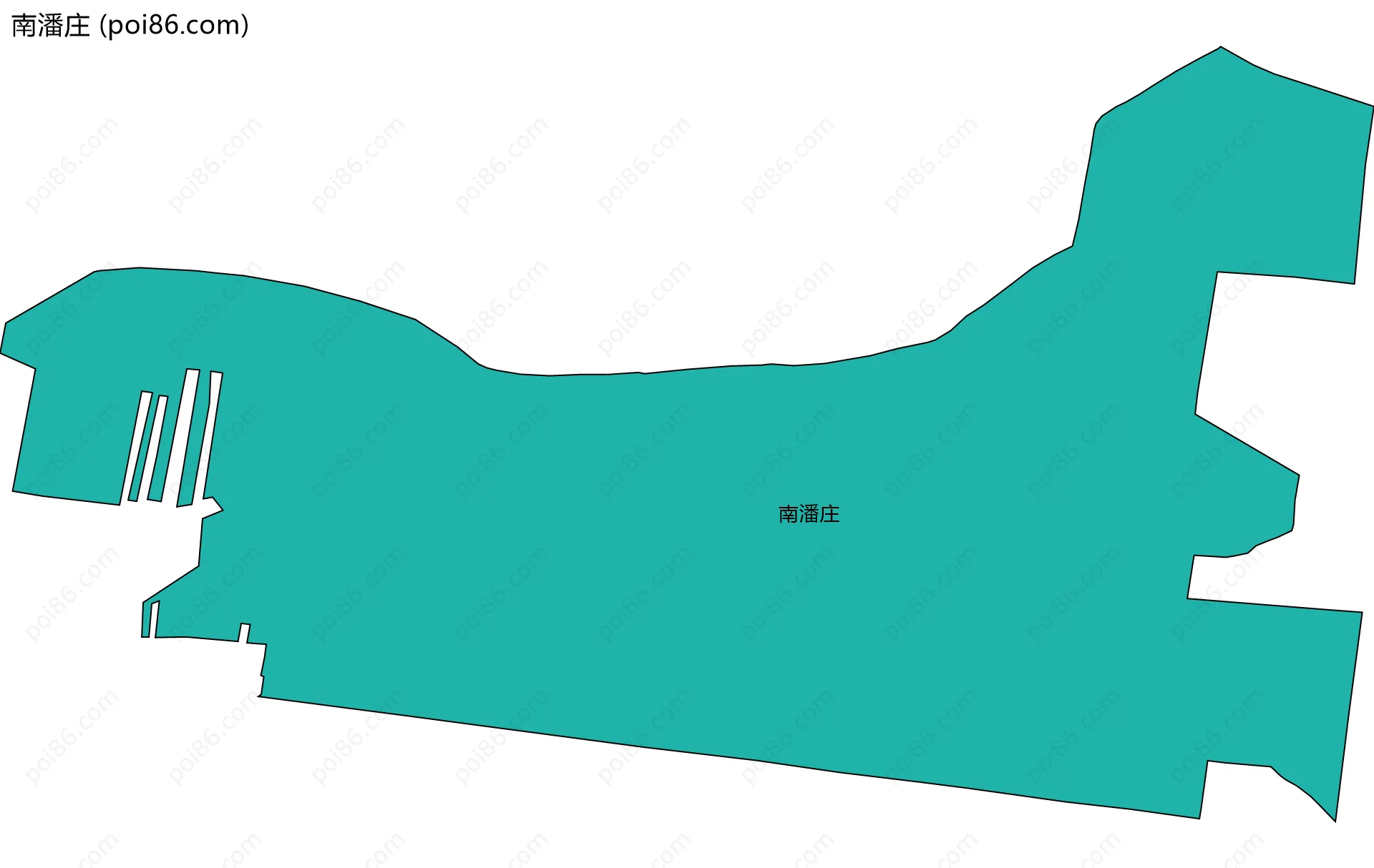 南潘庄边界地图