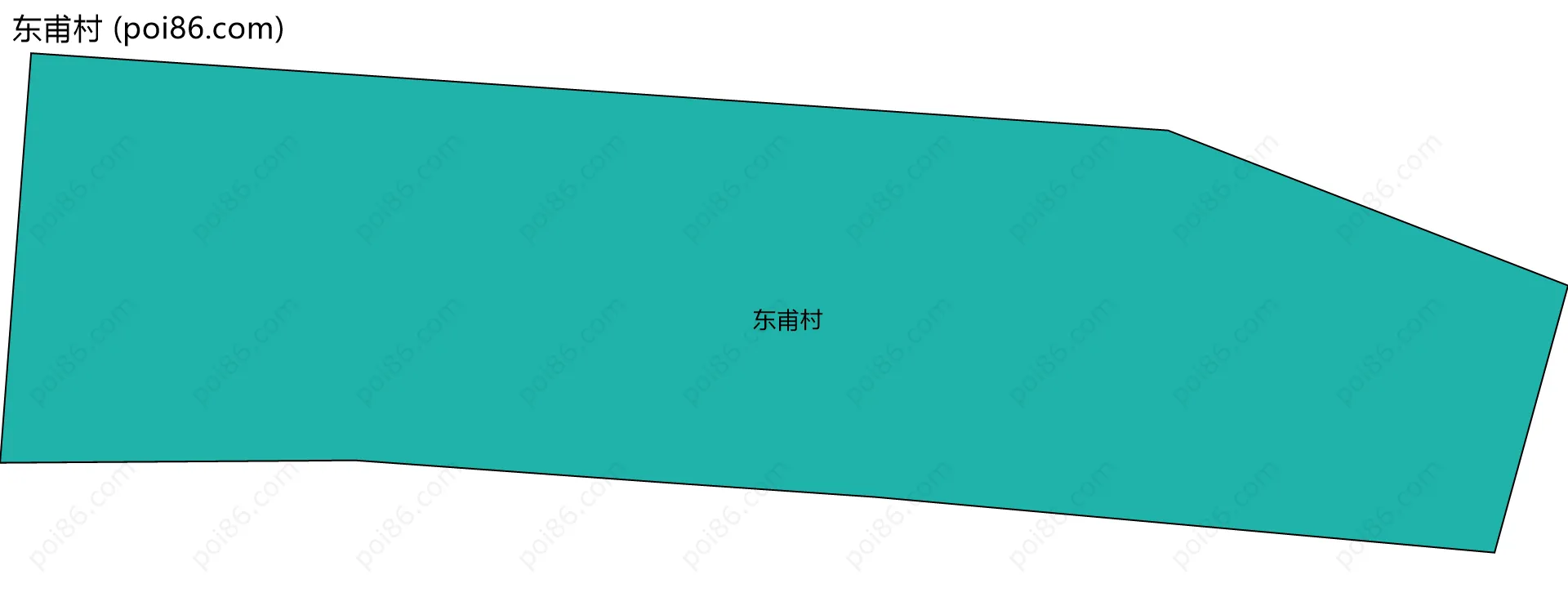 东甫村边界地图