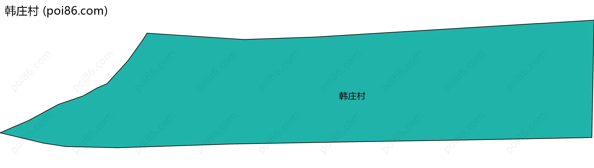 韩庄村边界地图