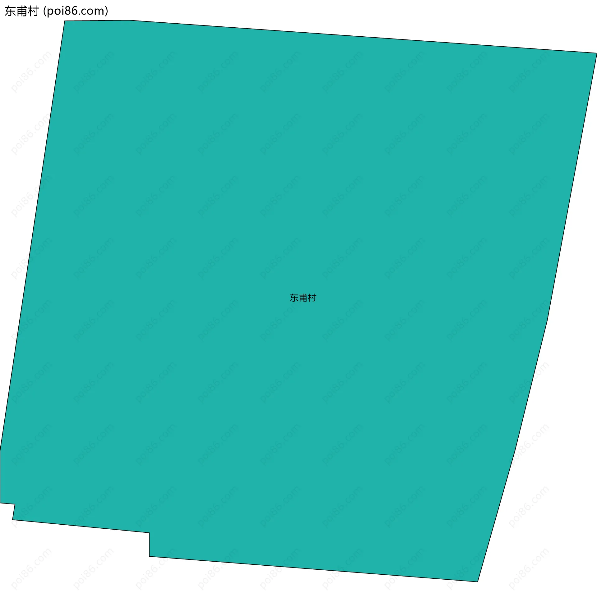 东甫村边界地图