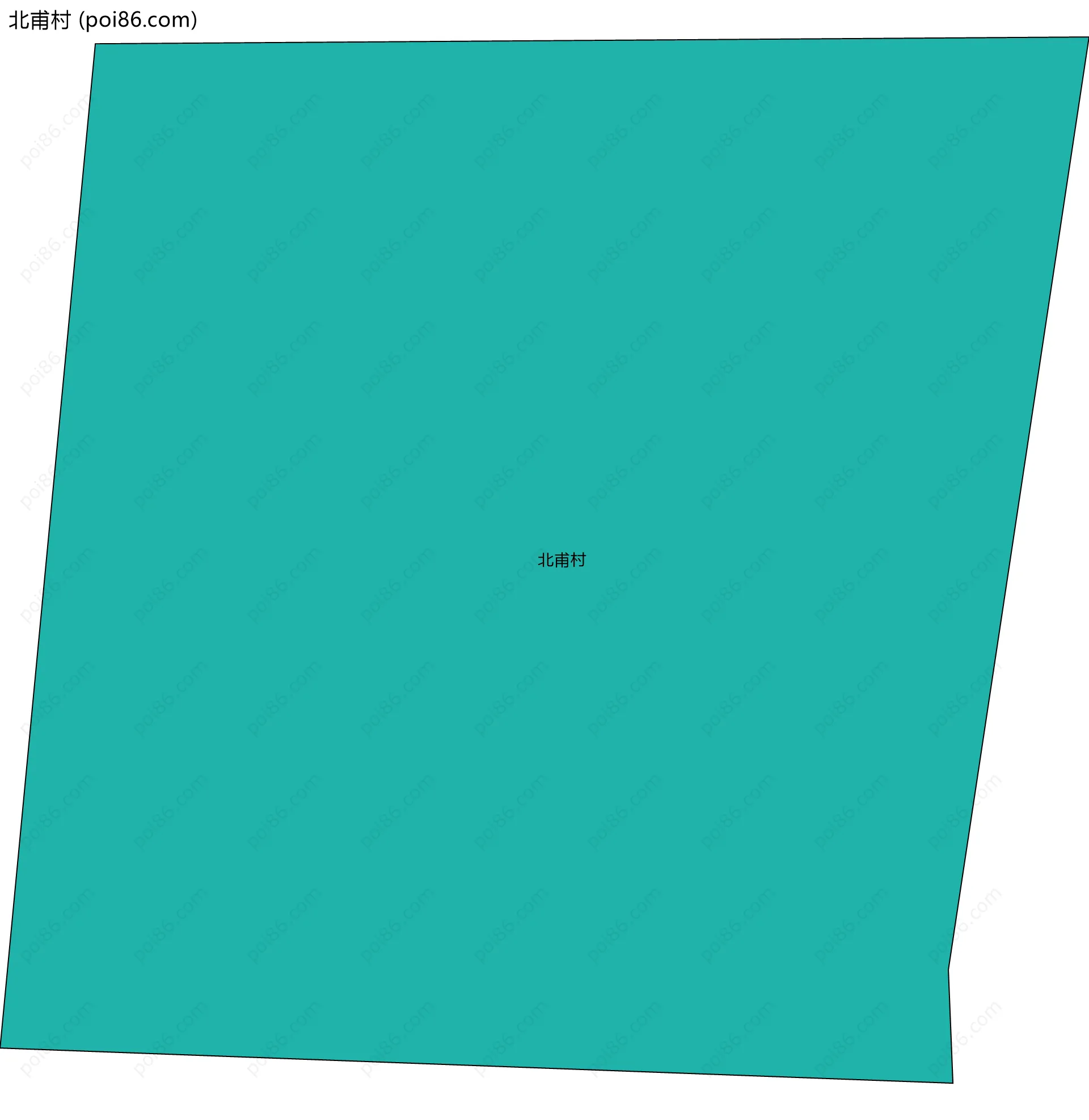 北甫村边界地图