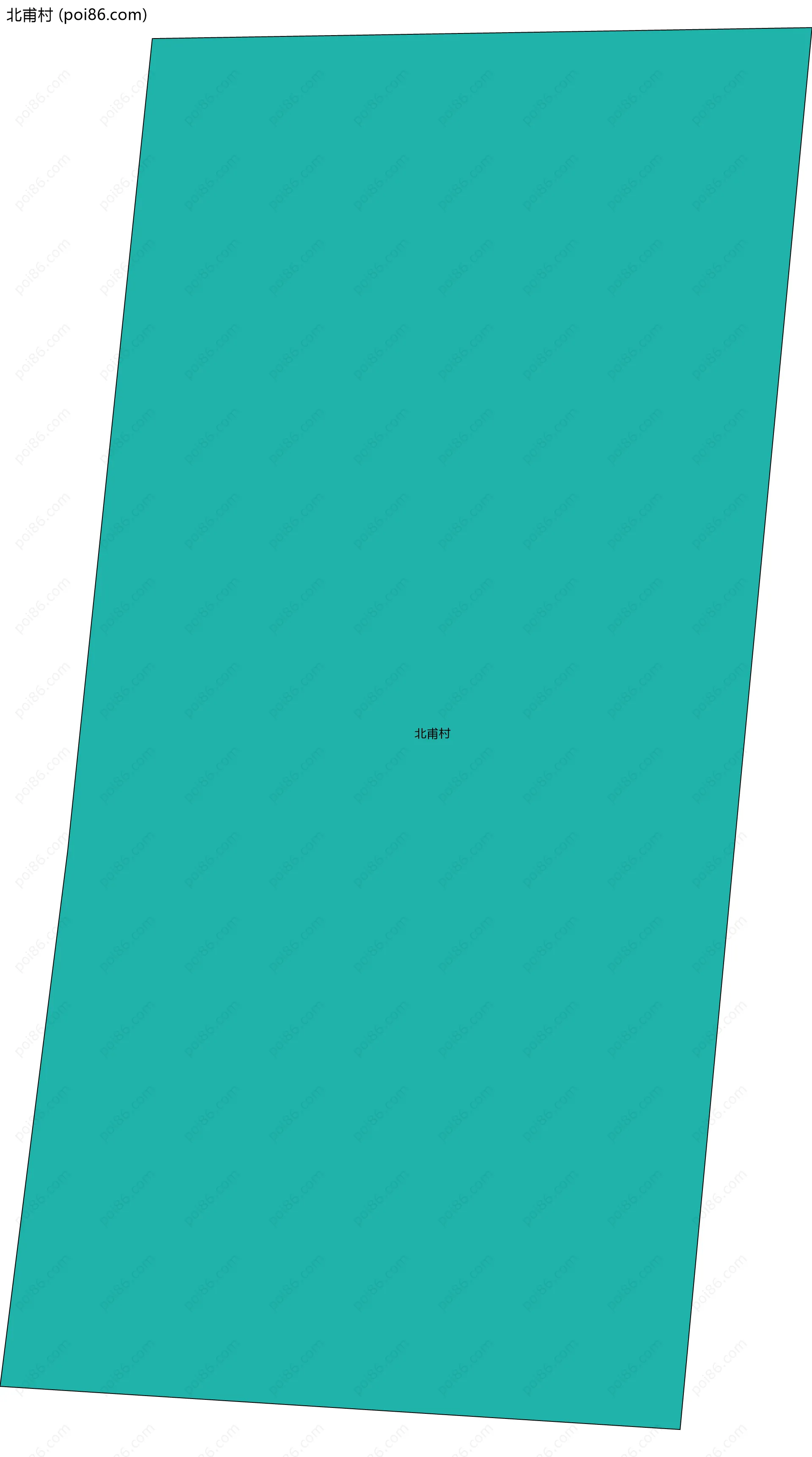 北甫村边界地图