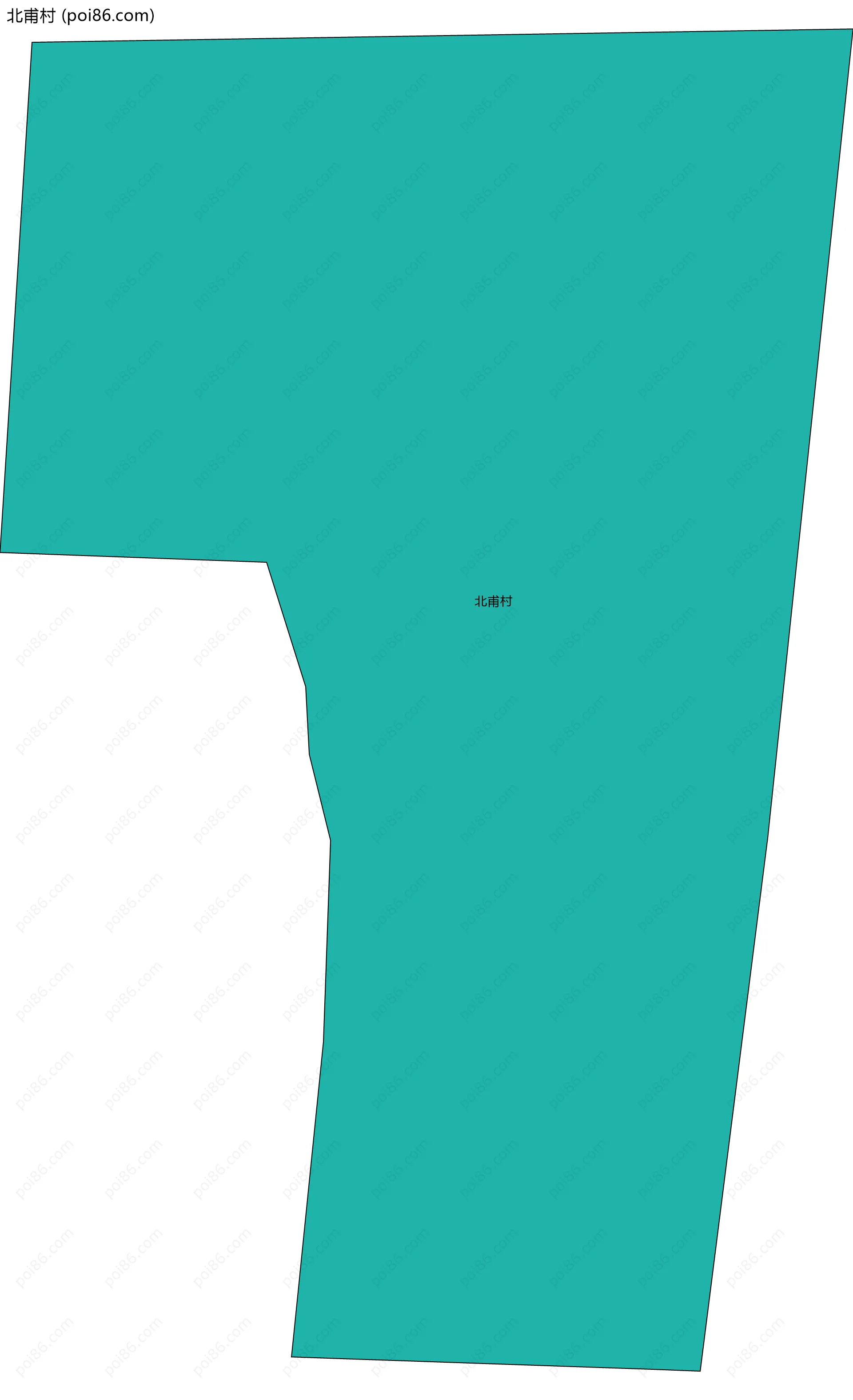 北甫村边界地图