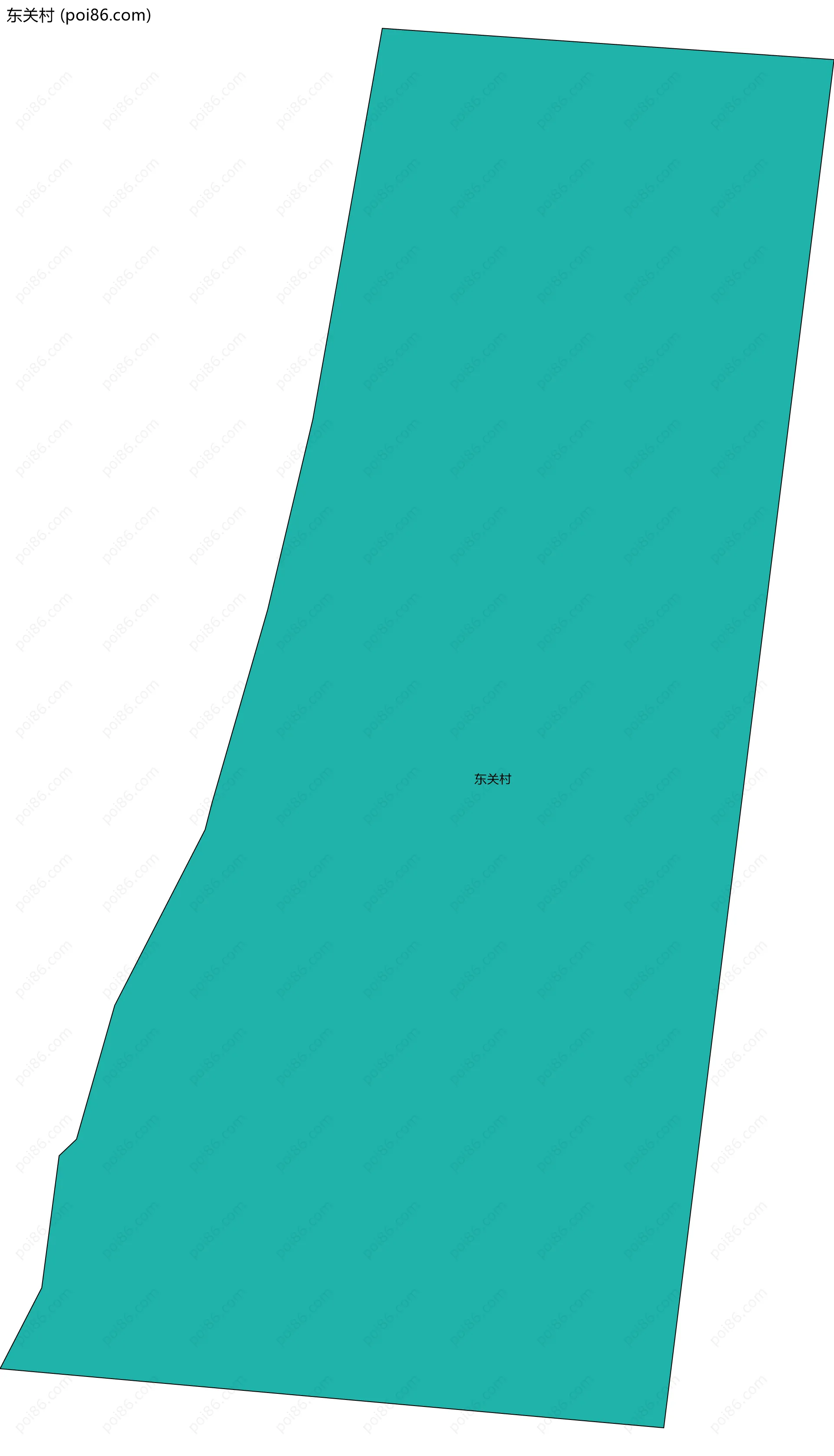 东关村边界地图