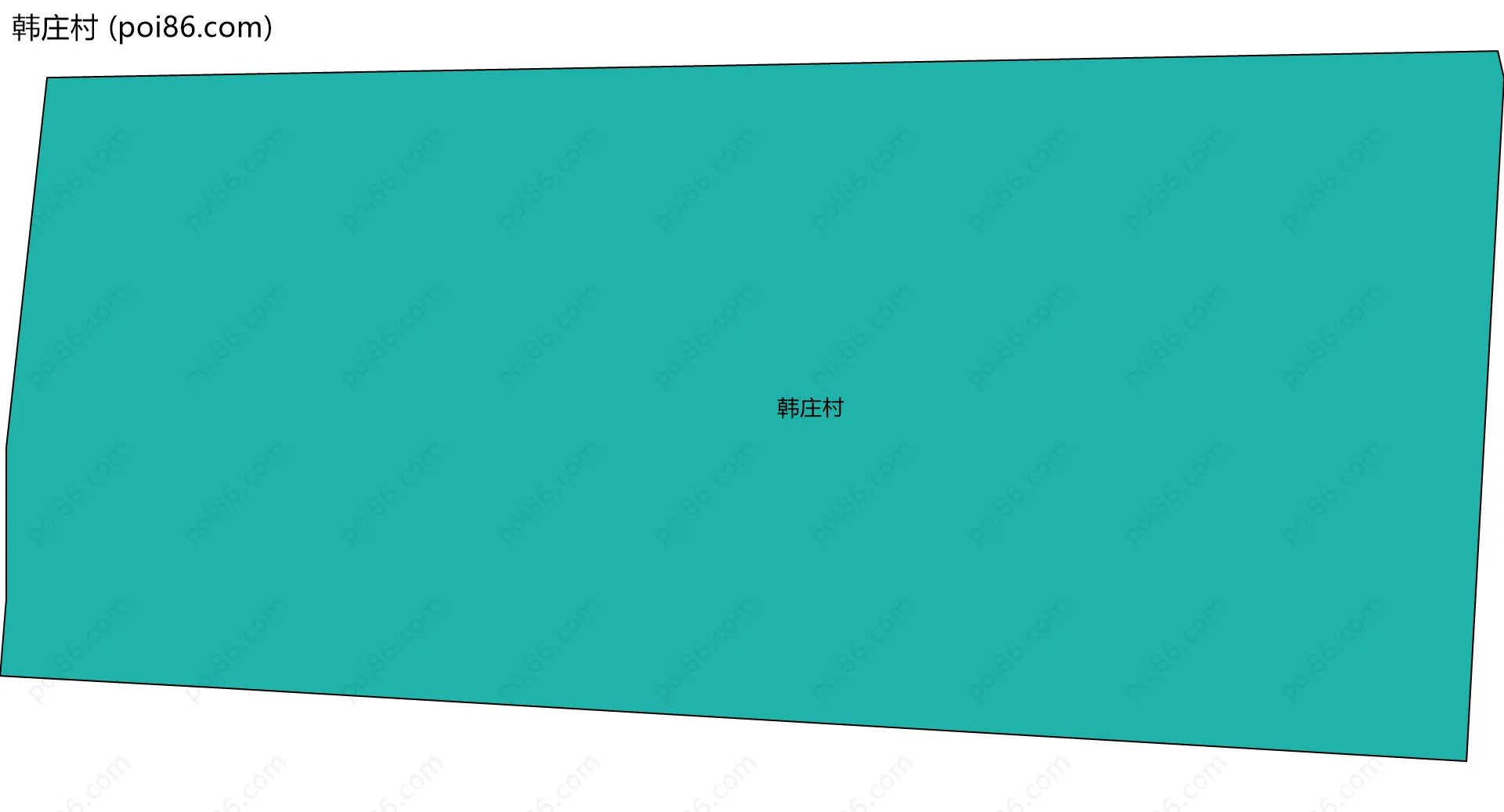 韩庄村边界地图