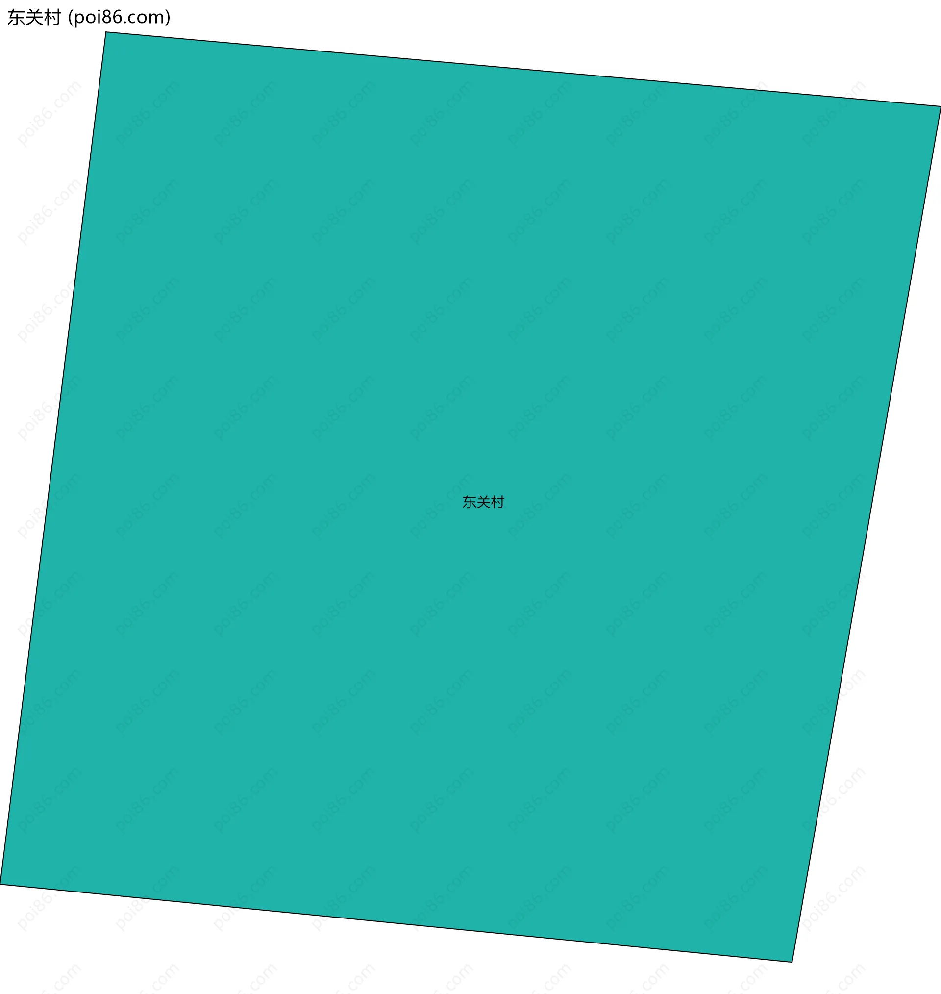 东关村边界地图