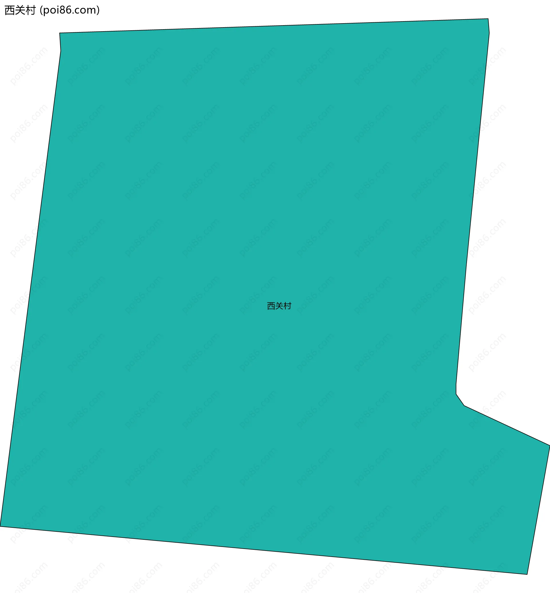 西关村边界地图